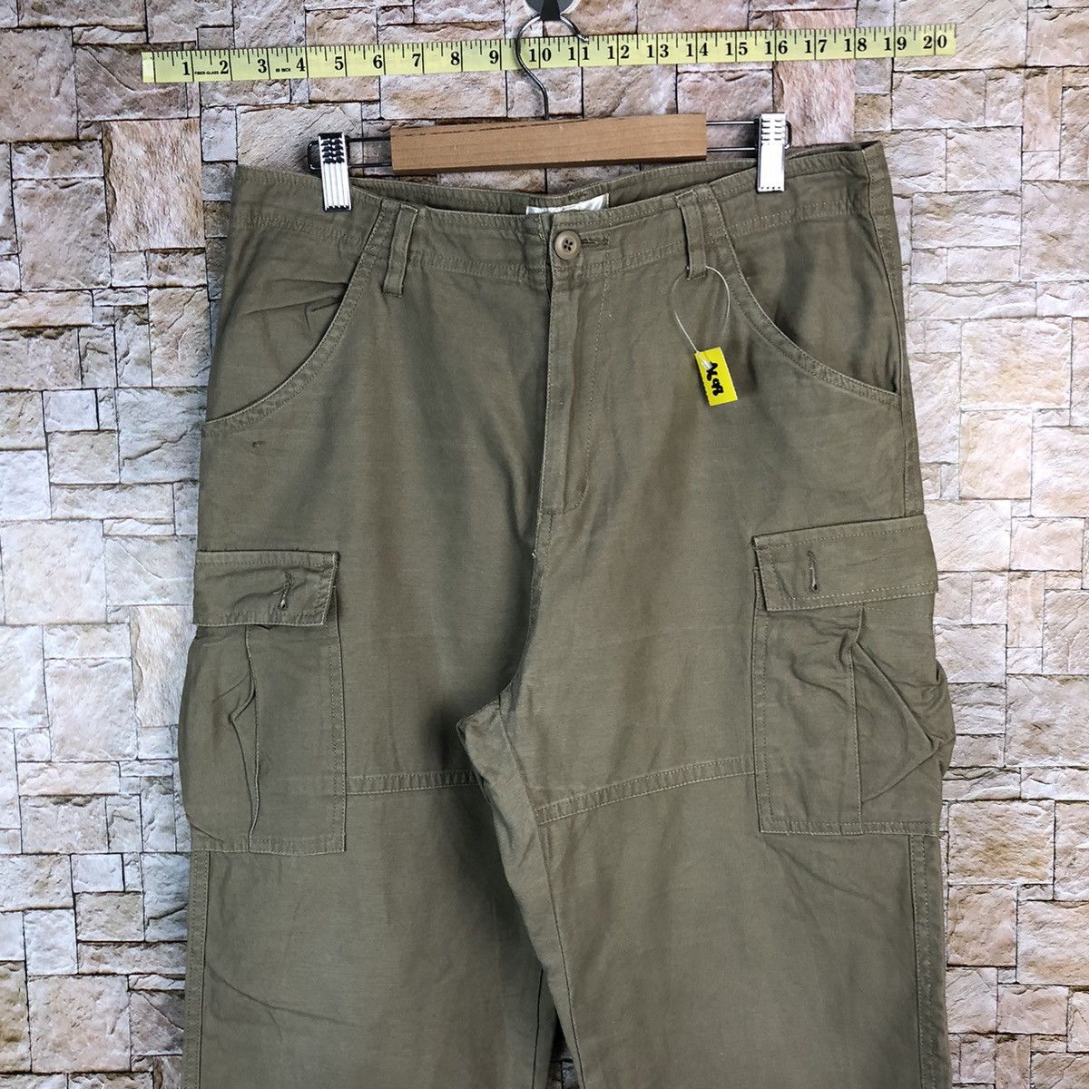 Japanese Brand Fullile Green utility tactical Cargo Multipocket Pants #A648 Size US 34 / EU 50 - 5 Thumbnail