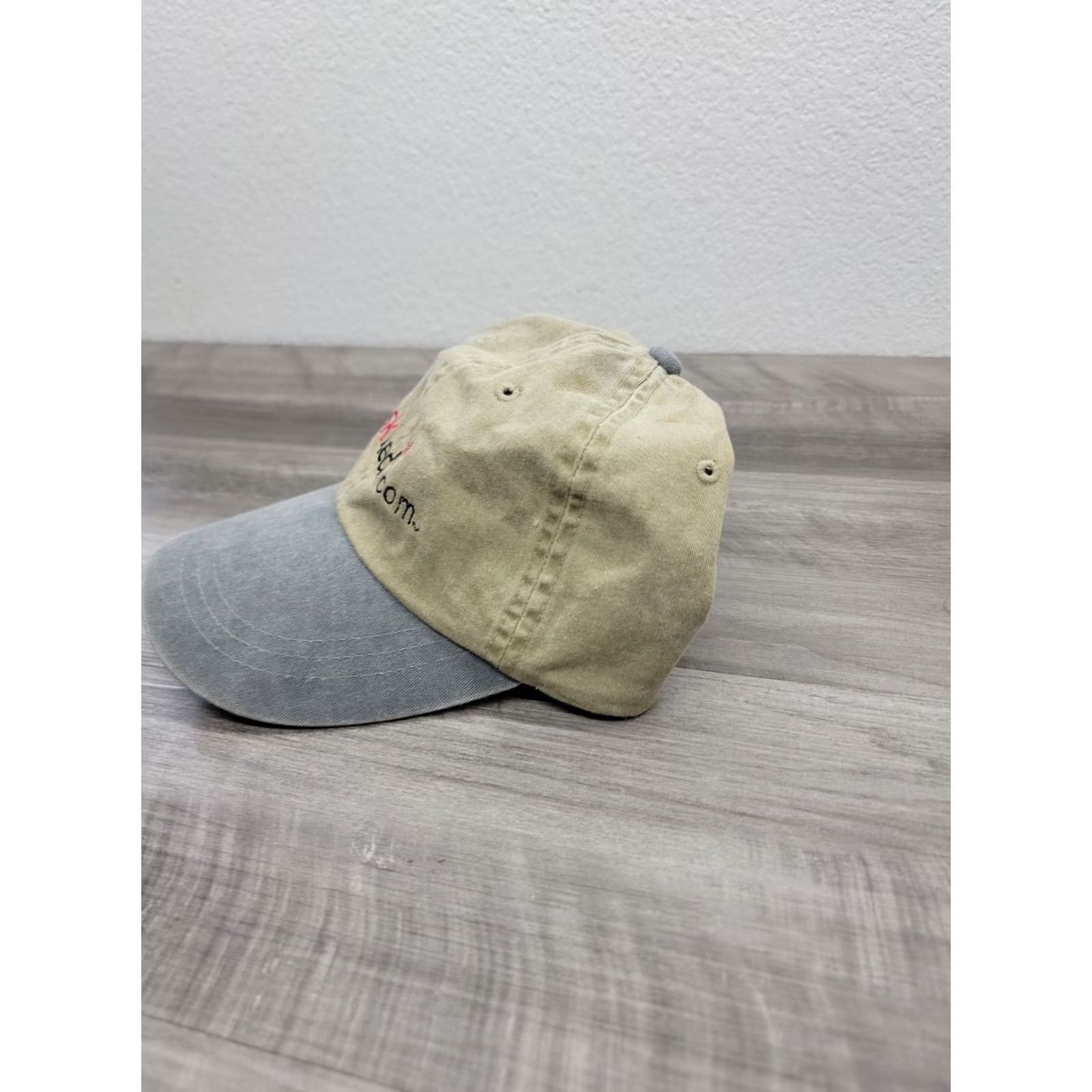 Vintage VINTAGE Adams Buckle Strapback Cap Hat Khaki NWT Leather Strap Men One Size Khaki/Gray Baseball Cap Size ONE SIZE - 2 Thumbnail