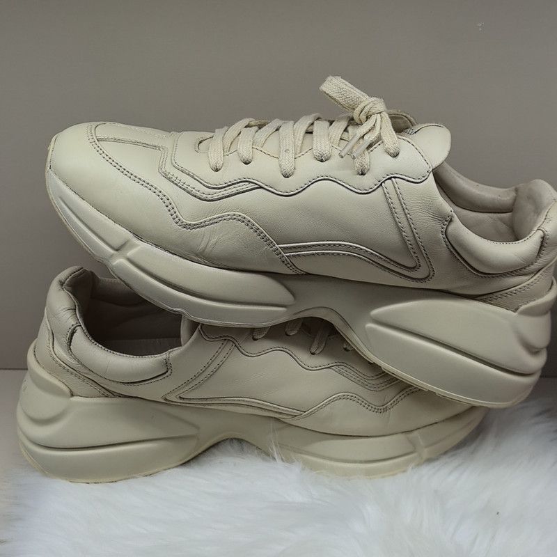 Gucci Gucci Rhyton Logo Dad Sneakers in Ivory White Size US 8 / EU 41 - 7 Thumbnail