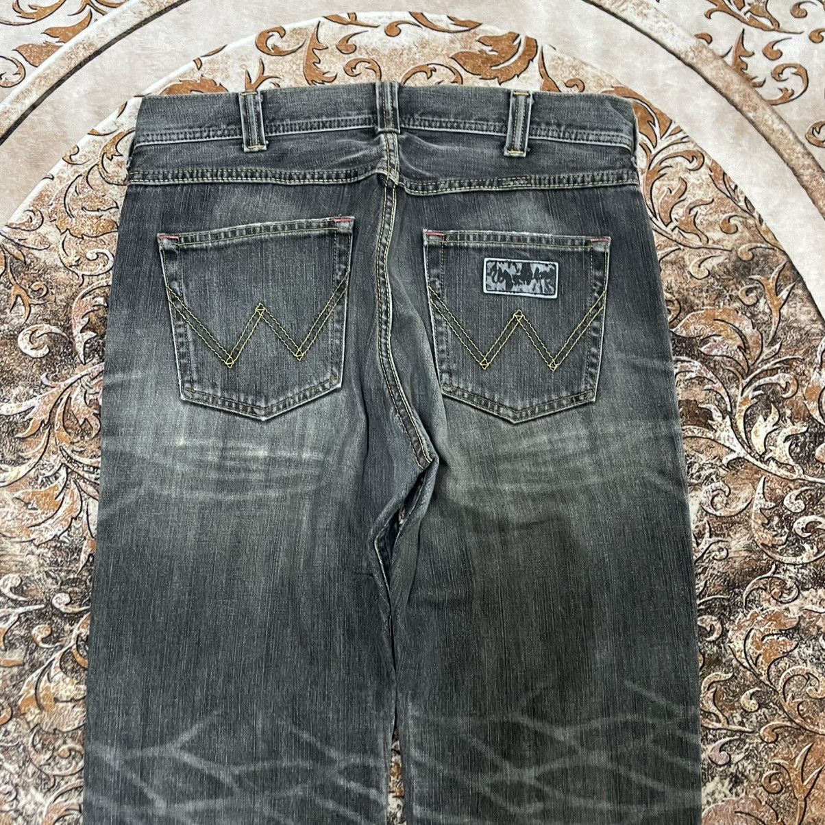 Wrangler 🔥Vintage Wrangler W0903 Stoned Washed Distress Denim Jeans Size US 33 - 5 Thumbnail
