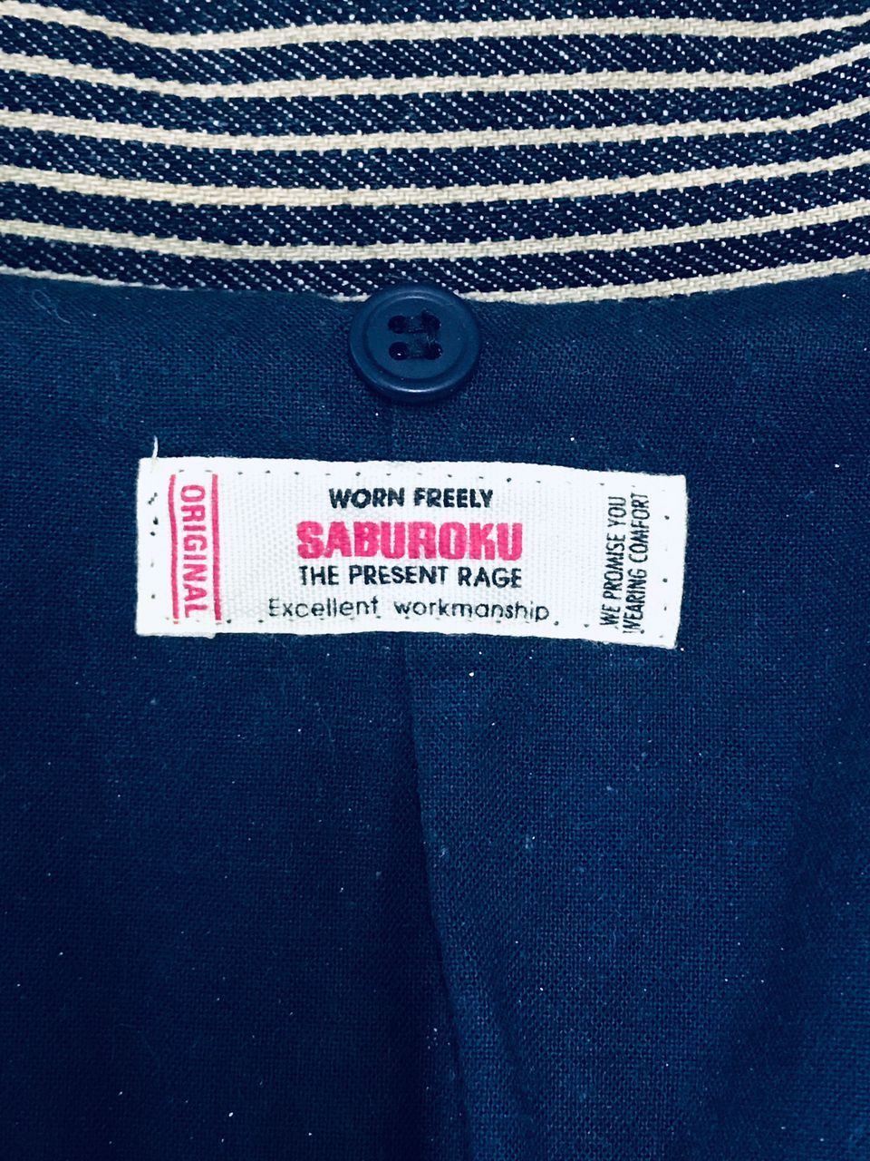 Japanese Brand Vintage Saburoku Hickory Stripe Jacket Size US M / EU 48-50 / 2 - 11 Thumbnail