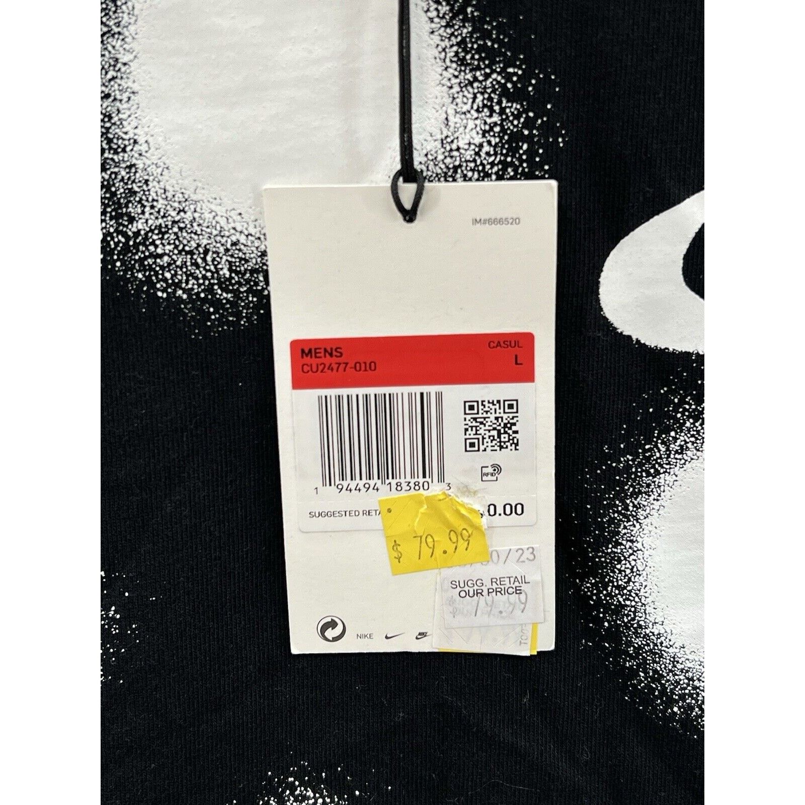 Nike Nike Off-White Spray Dot Short Sleeve T-Shirt CU2477 010 Size US L / EU 52-54 / 3 - 5 Thumbnail