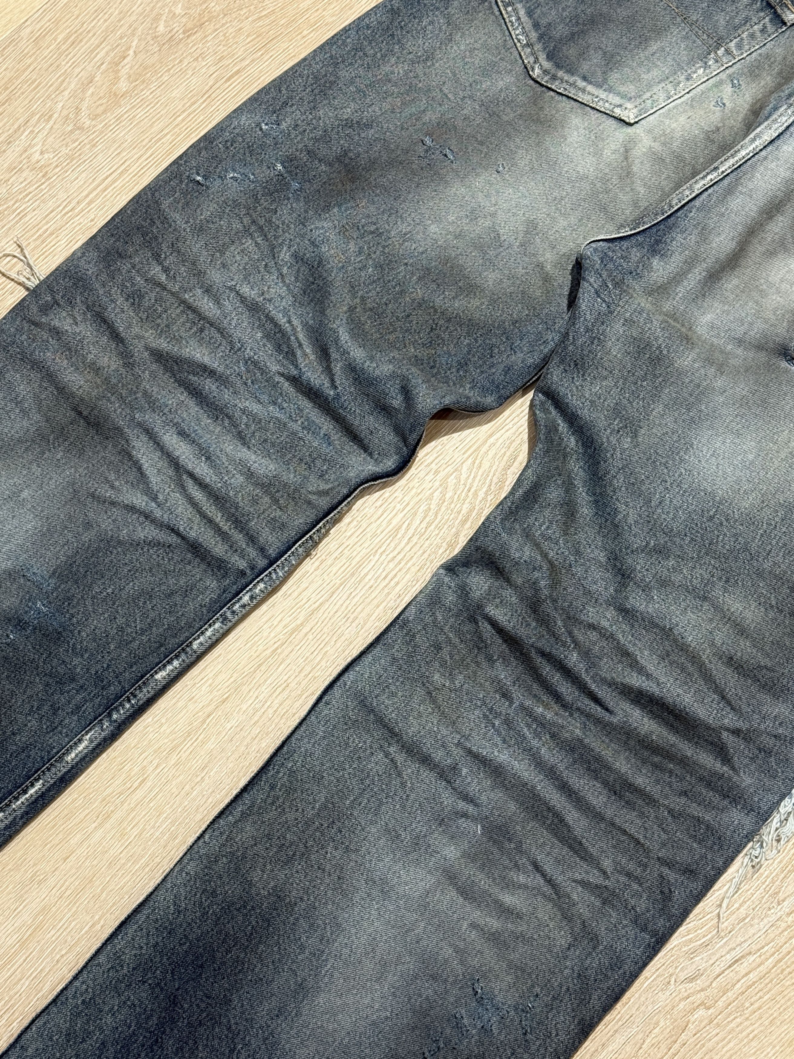 Balenciaga Balenciaga SS23 “Mud Show” Oil Spill Straight Cut Denim Size US 32 / EU 48 - 6 Thumbnail
