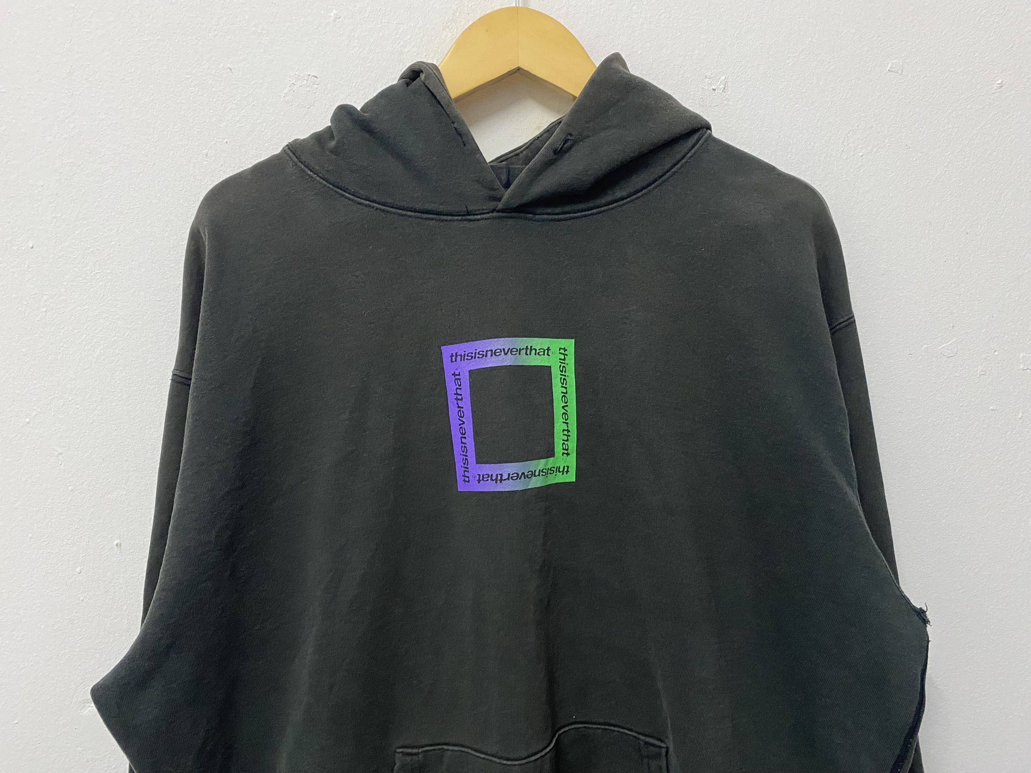 thisisneverthat thisisneverthat Square Graphic Logo Washed Pullover Hoodie Size US XL / EU 56 / 4 - 3 Thumbnail