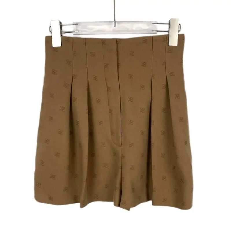 Fendi Fendi Brown Wool Women's Shorts 0089 Size 23" - 1 Thumbnail