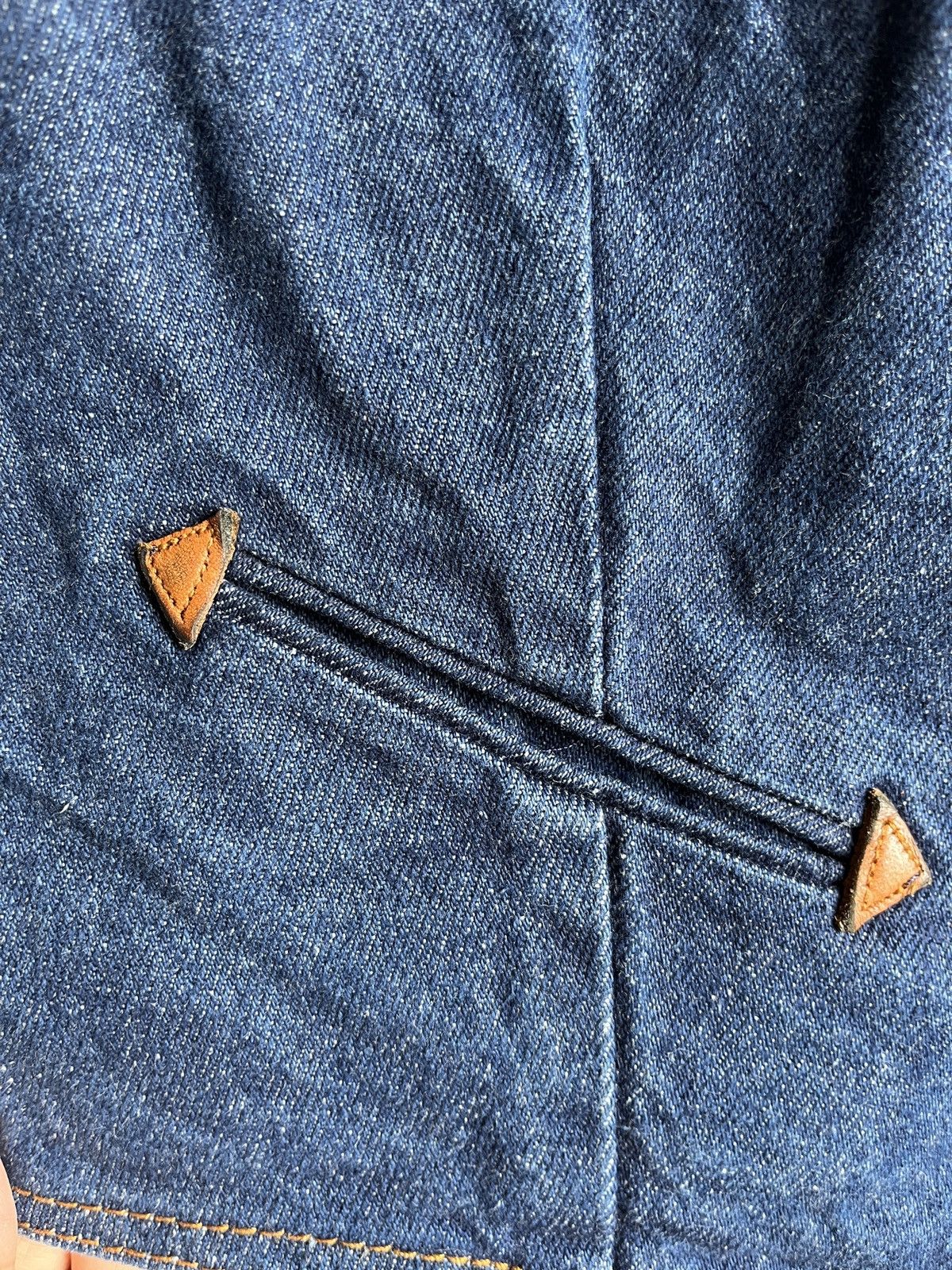 Levi's Vintage 1970s Levis Smile Pocket Leather Trim Vest Size L / US 10 / IT 46 - 5 Thumbnail