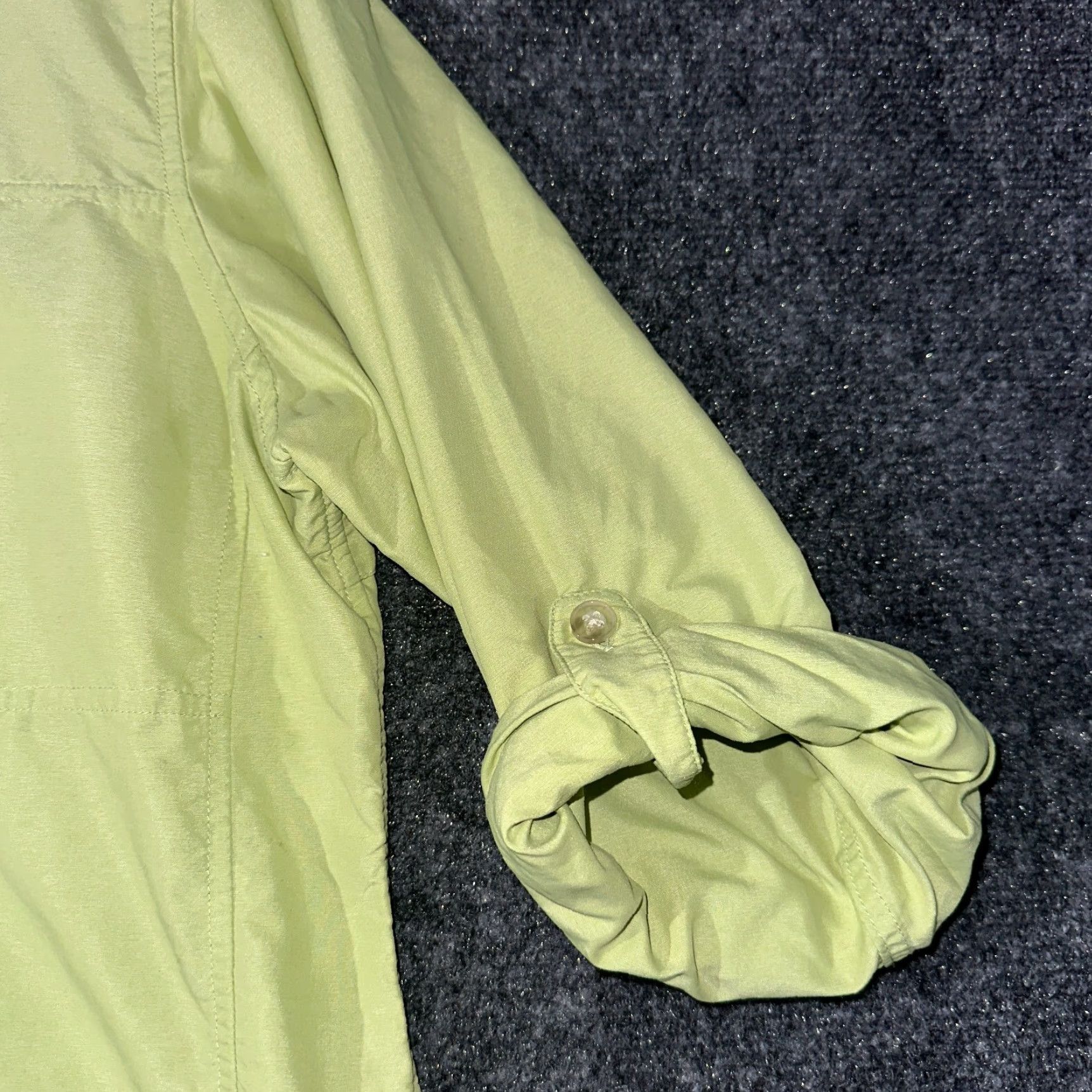 ExOfficio ExOfficio Top Womens L Roll Tab Sleeve Button Up Zip Pockets Vented Hike Size L / US 10 / IT 46 - 2 Thumbnail