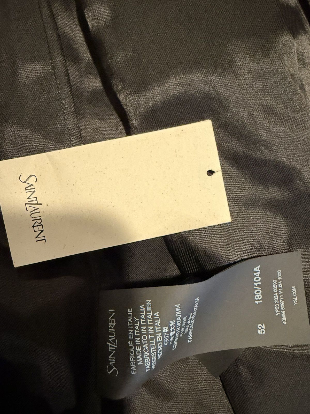 Saint Laurent Paris Saint Laurent men’s 2024 double breasted coat. 52/42/L $6600 Size US L / EU 52-54 / 3 - 3 Thumbnail