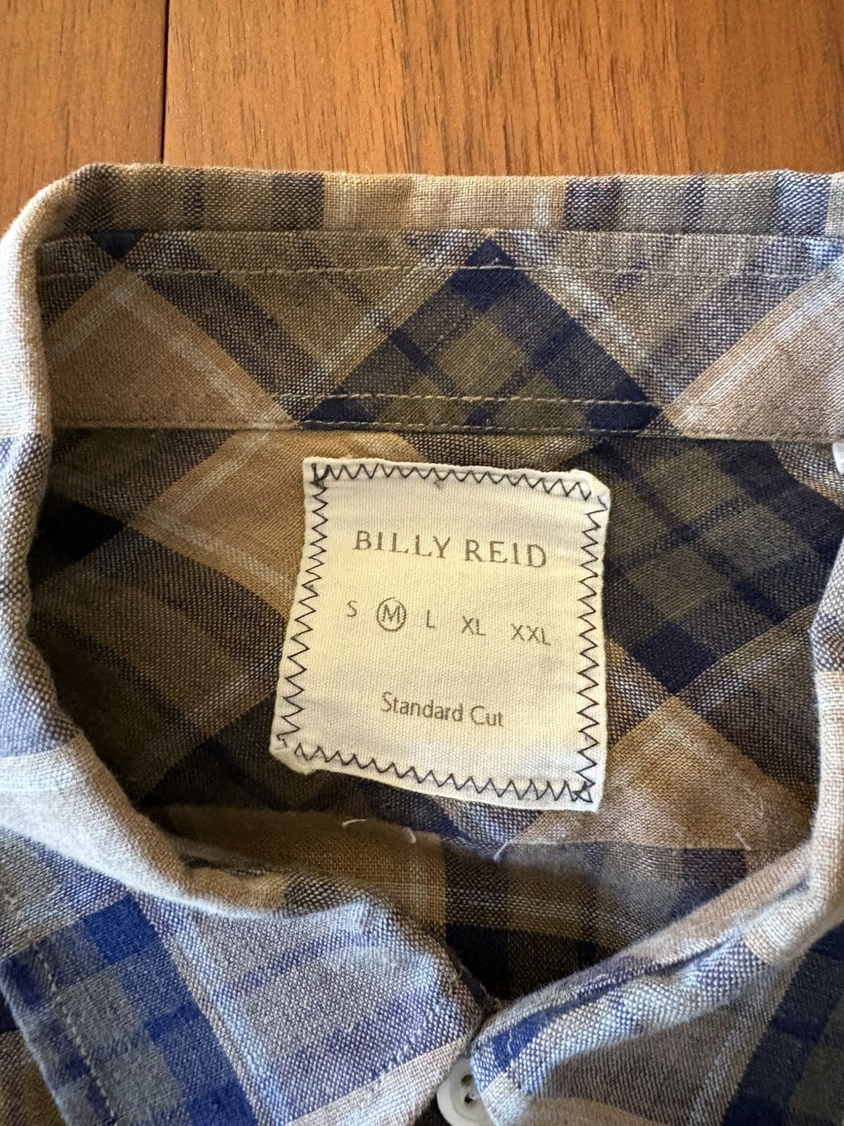 Billy Reid BILLY REID LINEN PLAID SHIRT MEDIUM Size US M / EU 48-50 / 2 - 4 Thumbnail