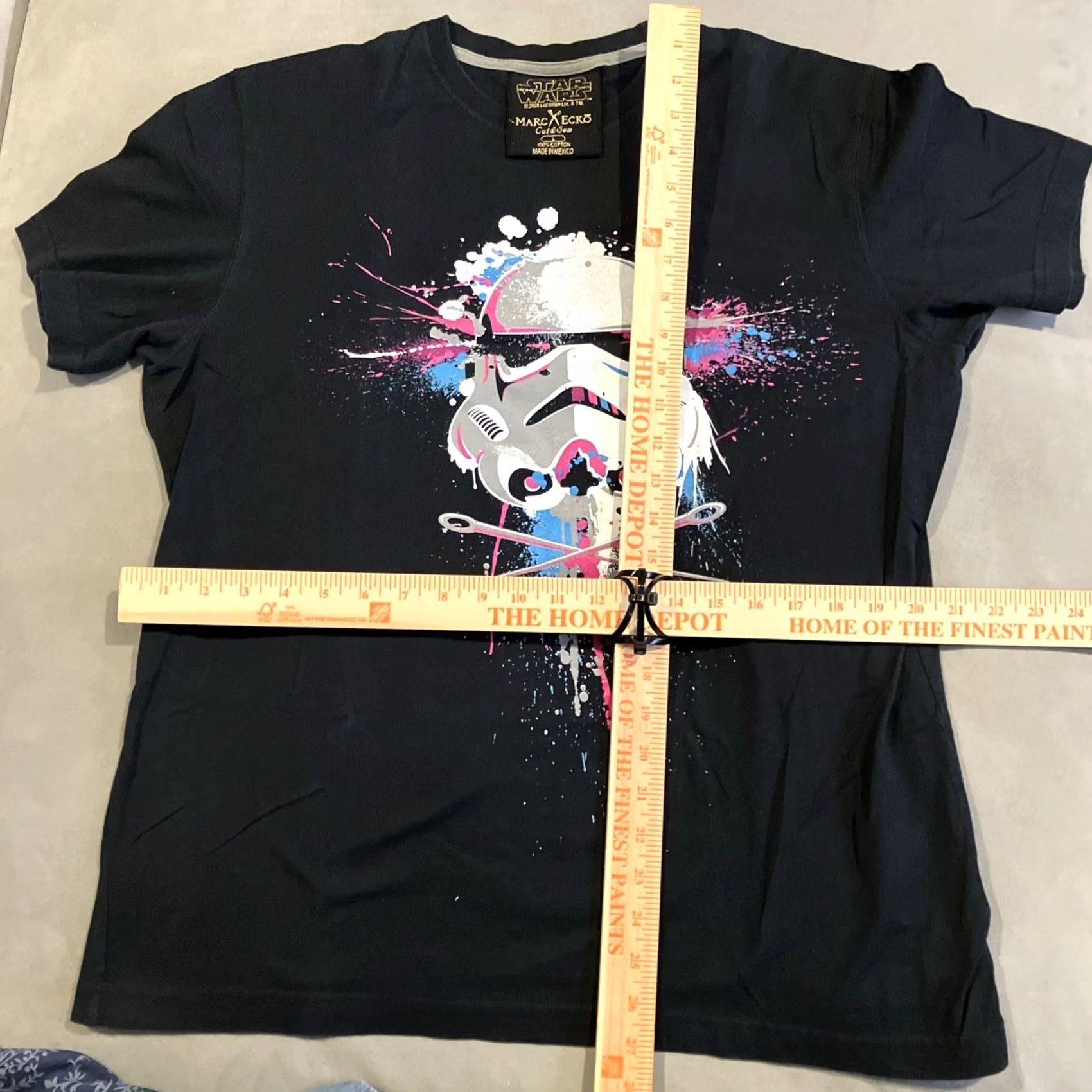 Vintage Marc Ecko Shirt Mens L Black Cut Sew STAR WARS STORM TROOPER Graphic Size US L / EU 52-54 / 3 - 4 Thumbnail