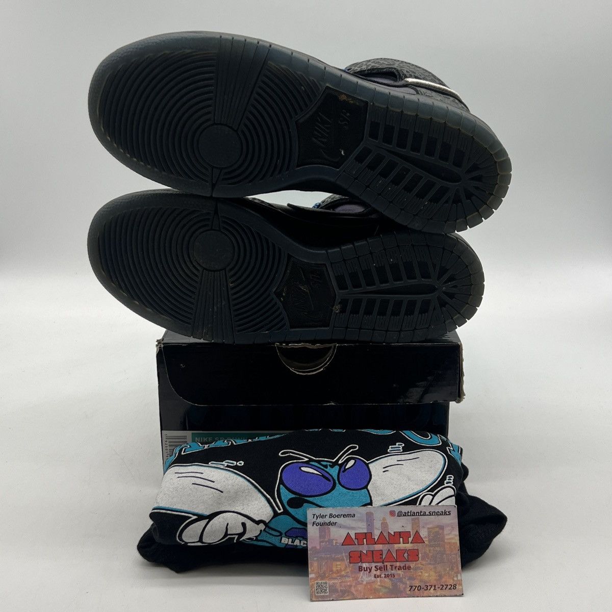 Nike Black sheep x nike dunk high sb black hornet Size US 6 / EU 39 - 7 Thumbnail
