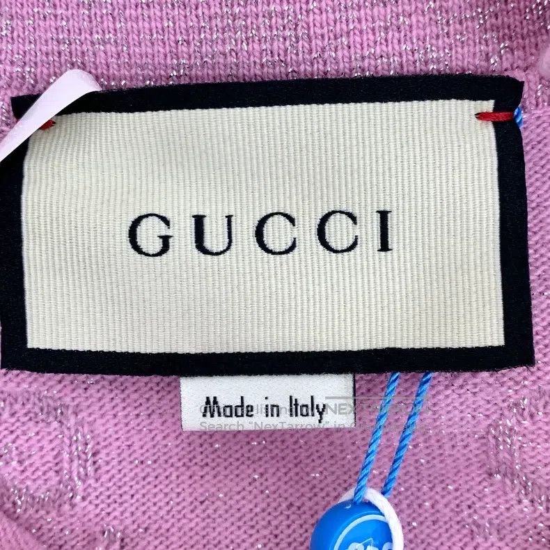 Gucci Gucci Pink logo jacquard full print wool lapel single-brea Size XXS / US 00 / IT 34 - 5 Thumbnail