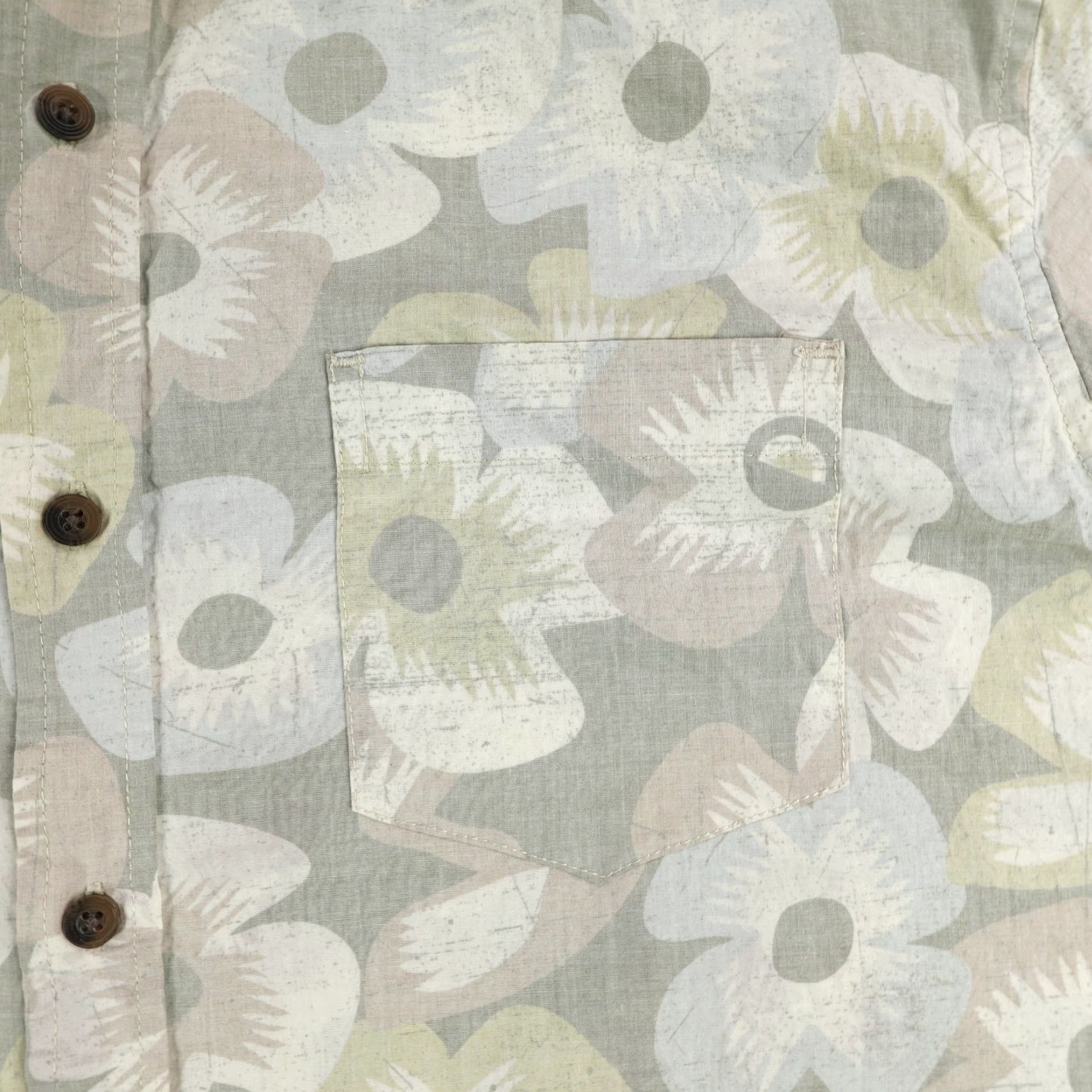 Vissla VINTAGE Vissla Shirt Large Gray Floral Button-Up Casual Beach Mens Size US L / EU 52-54 / 3 - 3 Thumbnail