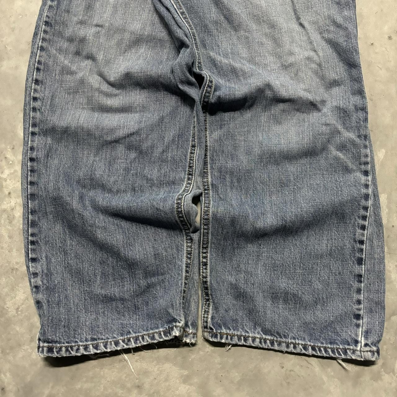 Levi's × Vintage Crazy Vintage Y2K/2000s Baggy Grunge Levi’s Faded Dark Wash Skater Denim Jeans! Size US 38 / EU 54 - 6 Thumbnail