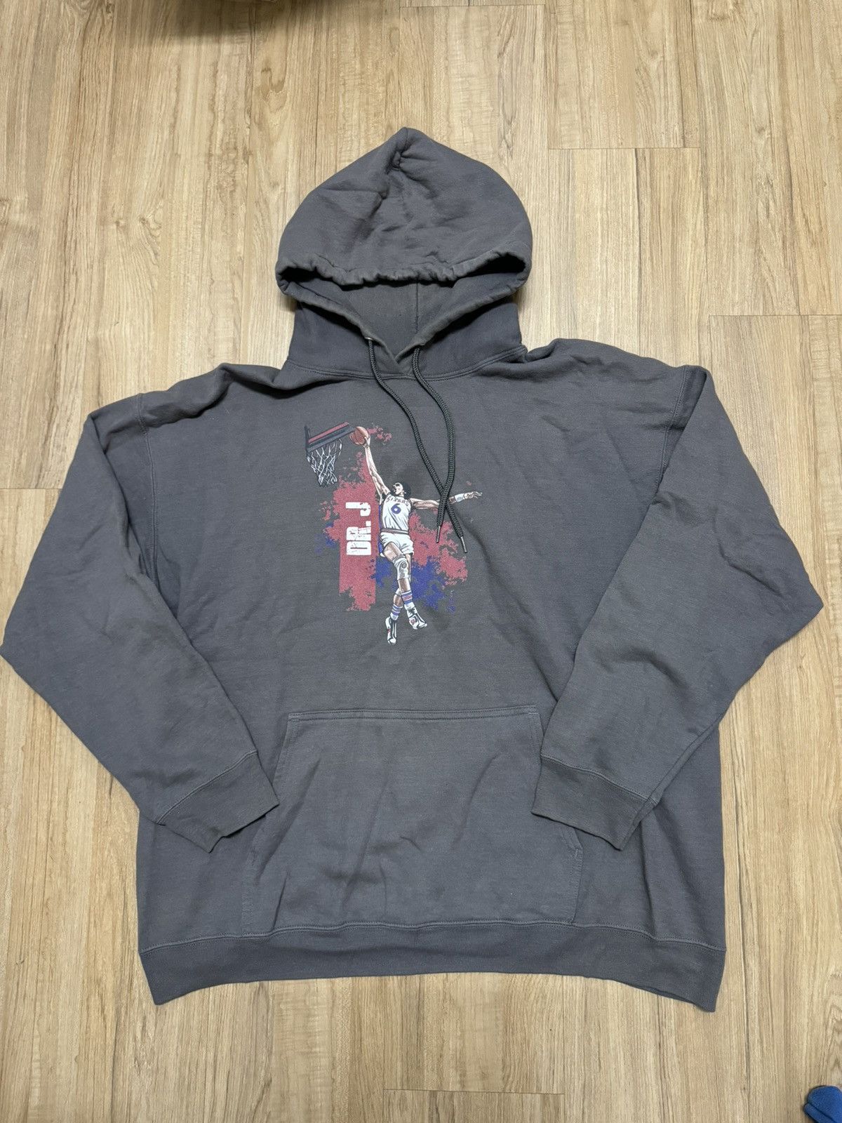 NBA × Vintage VINTAGE NBA SIXERS DR J HOODIE Size US XXL / EU 58 / 5 - 1 Thumbnail