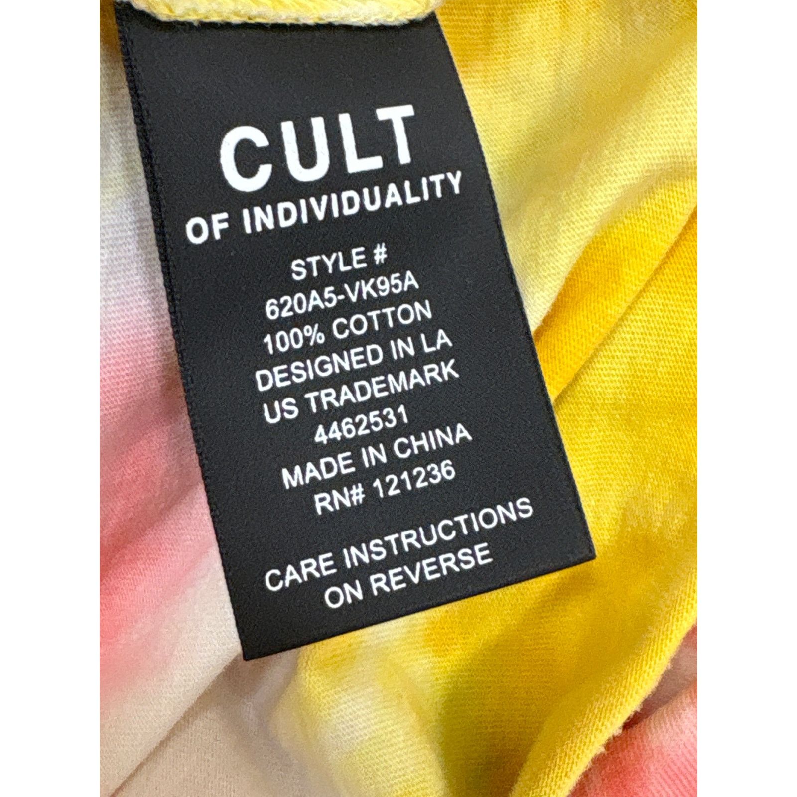 Cult Of Individuality Cult of Individuality Mens XXL Tie Dye Shimuchan Shirt Size US XXL / EU 58 / 5 - 6 Thumbnail