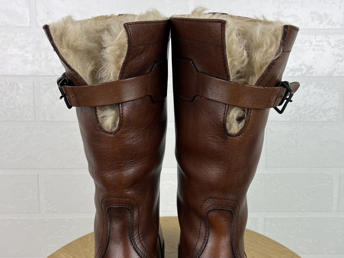 Gucci GUCCI Combat Boots Mongolian Leather Shearling Fur Shoes Size US 9 / EU 42 - 7 Thumbnail