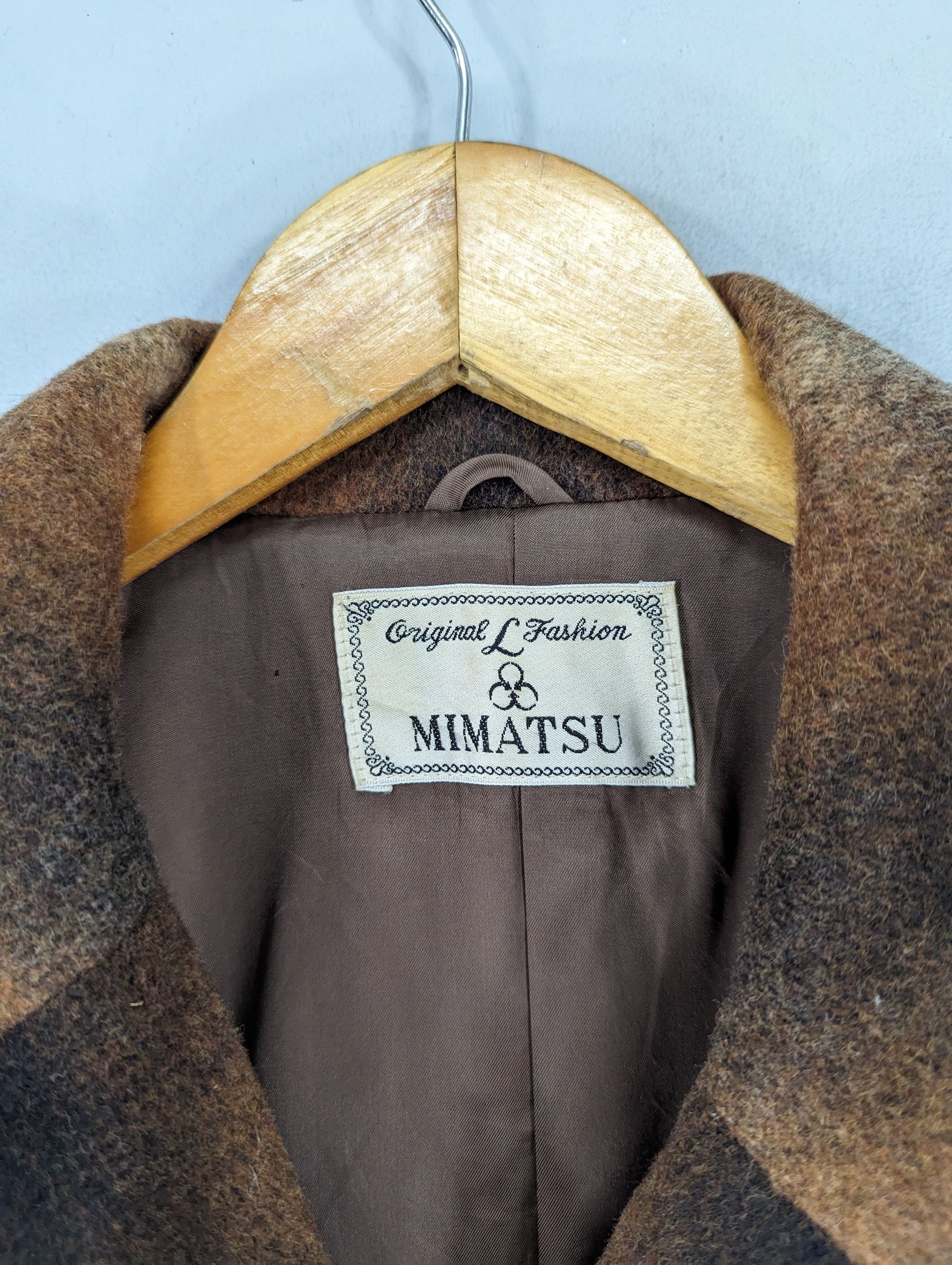 Japanese Brand 🔥Mimatsu Japanese Brand Shadow Plaid Double Breasted Jacket Size M / US 6-8 / IT 42-44 - 12 Thumbnail