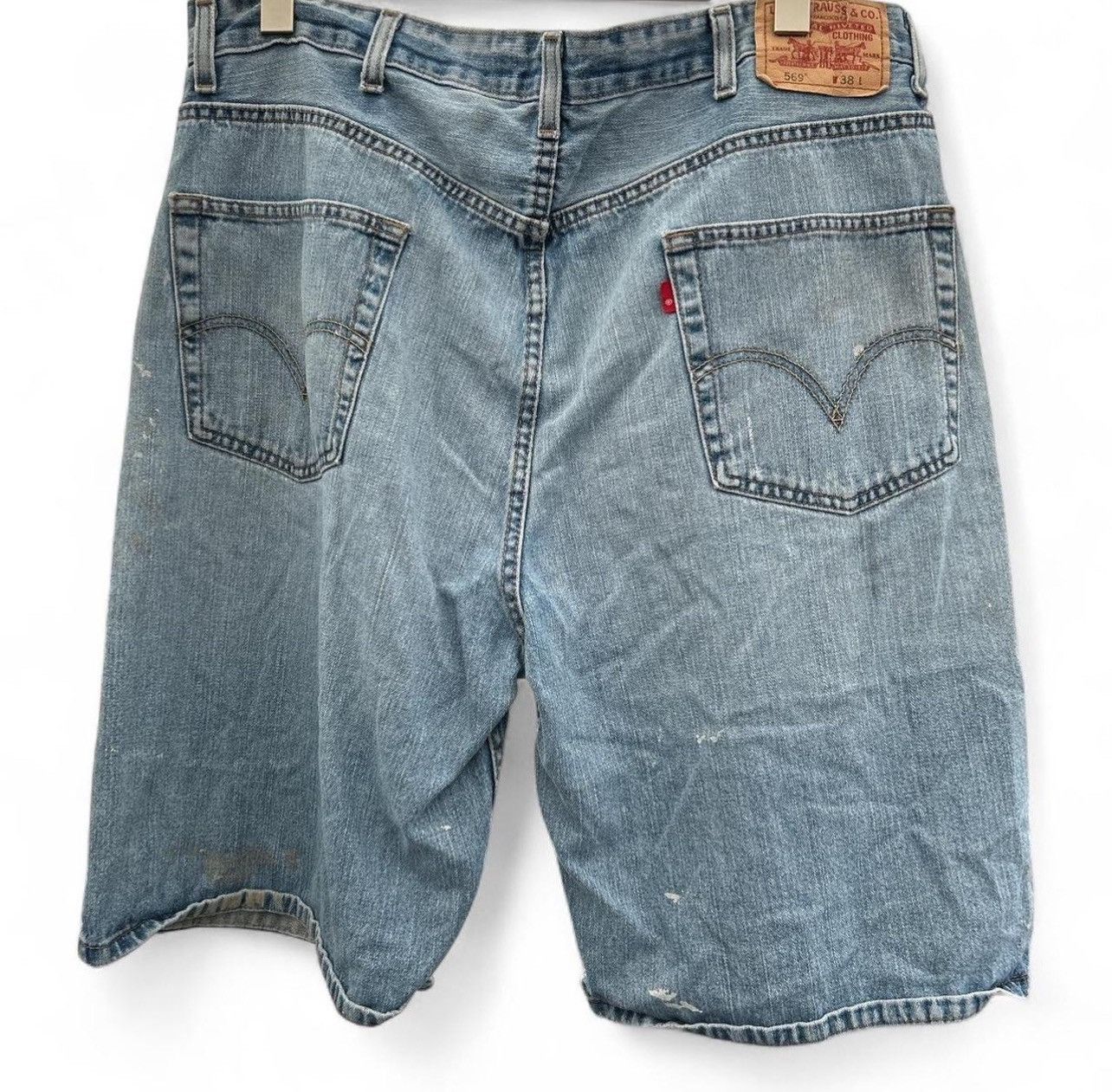Levi's Vintage Clothing × Vintage Levi’s 501 Distressed Denim Shorts Size US 38 / EU 54 - 2 Thumbnail