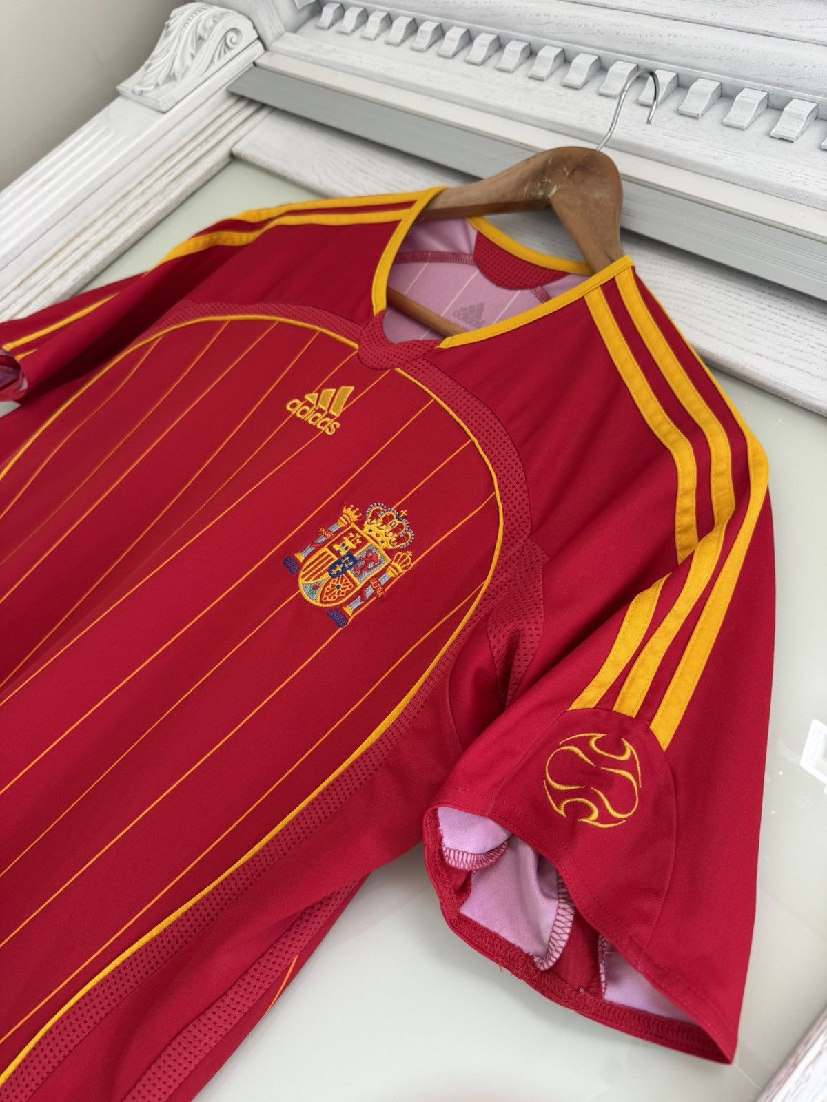 Adidas Vintage Spain 2006-2007 Home Soccer Jersey Football Shirt Size US S / EU 44-46 / 1 - 5 Thumbnail