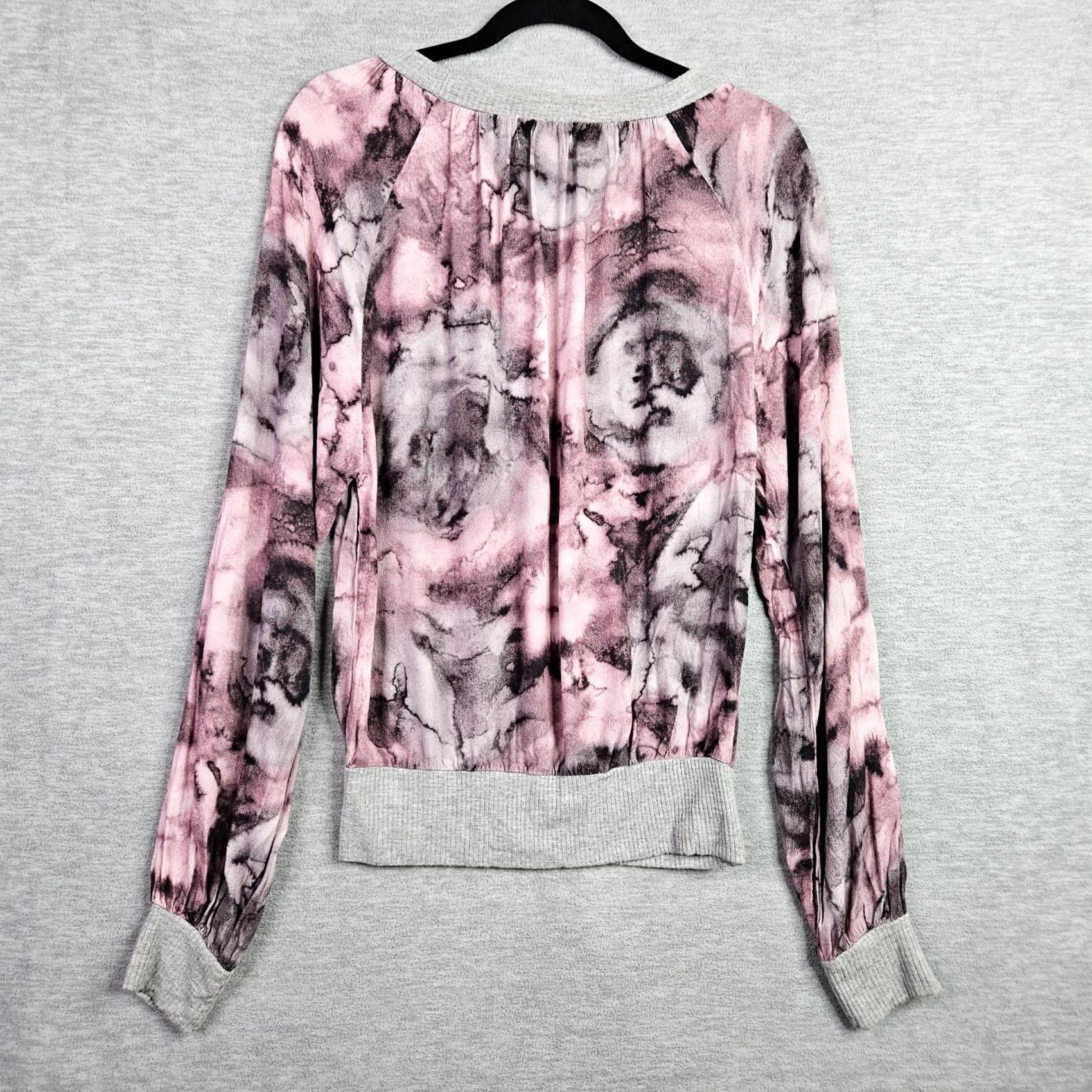 Pinko 4OUR Dreamers Women’s Pink Gray Tie Dye Long Sleeve Sweatshirt Top Size S Size S / US 4 / IT 40 - 2 Thumbnail