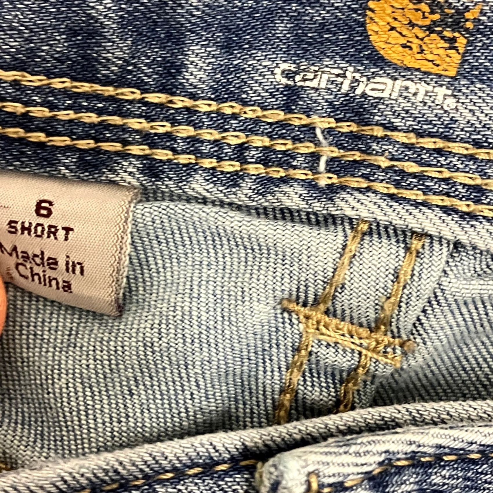 Carhartt Carhartt Jeans Womens 6 30W 28L Slim Fit Blue Stretch Denim Workwear Size 28" / US 6 / IT 42 - 5 Thumbnail