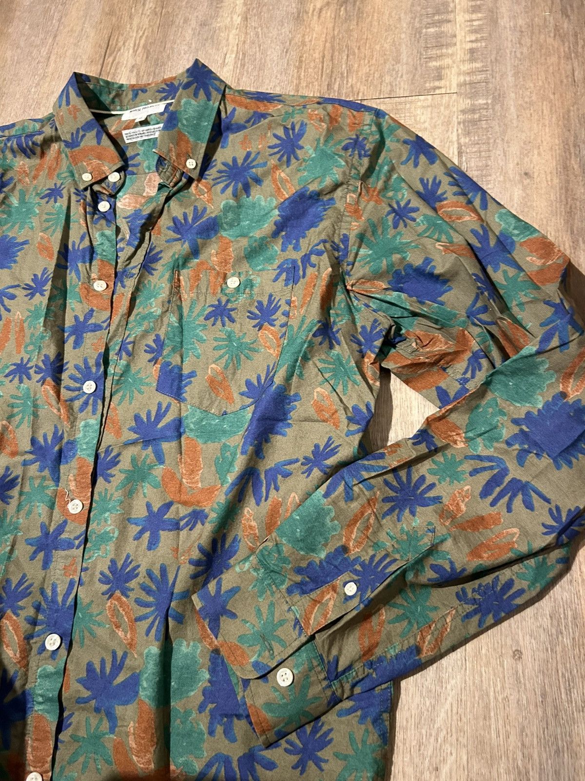 Norse Projects Botanical print button down shirt Size US XL / EU 56 / 4 - 4 Thumbnail
