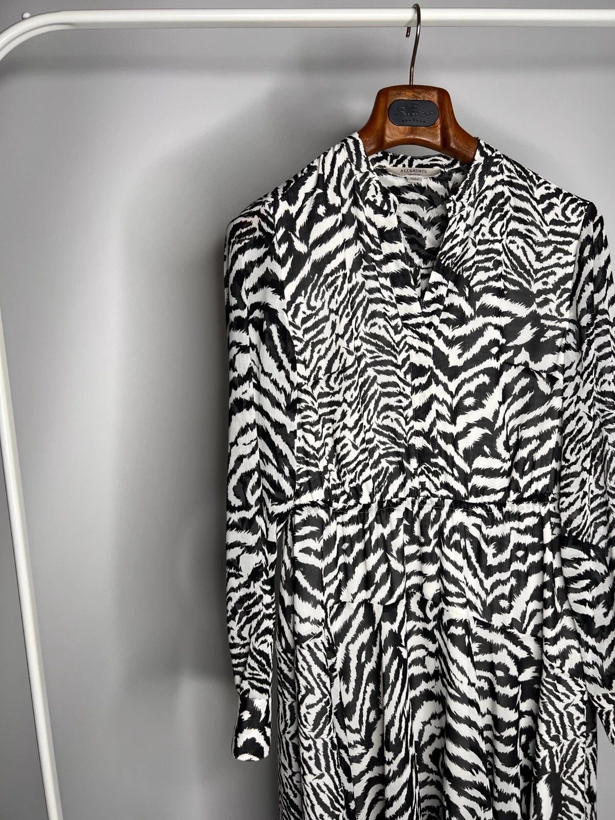 Allsaints Allsaints Martina Remix Dress Animal Zebra Pattern Size M / US 6-8 / IT 42-44 - 5 Thumbnail