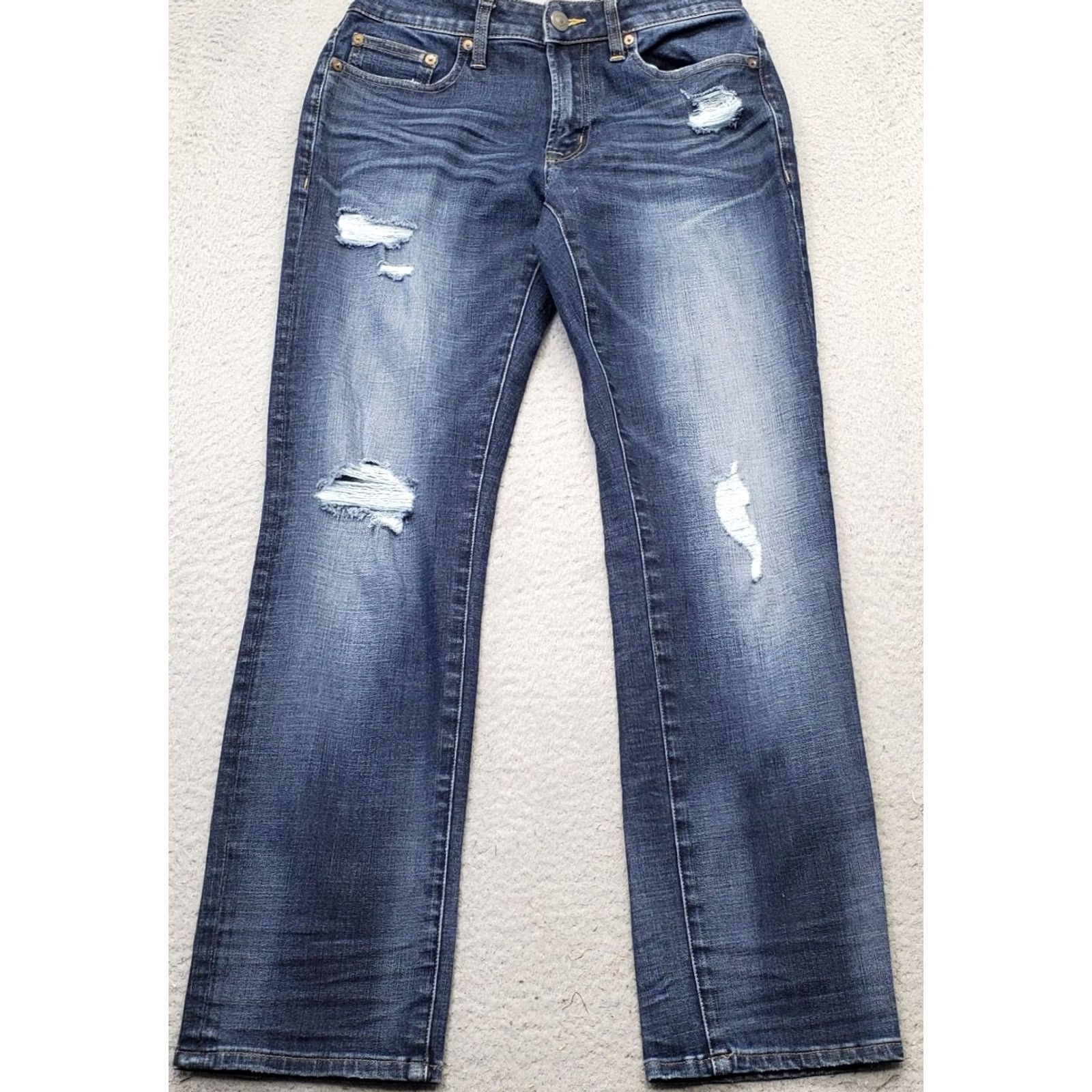 American Eagle Outfitters American Eagle Outfitters Jeans Mens 28x30 Blue Denim Distressed Straight Leg Size US 28 / EU 44 - 2 Thumbnail