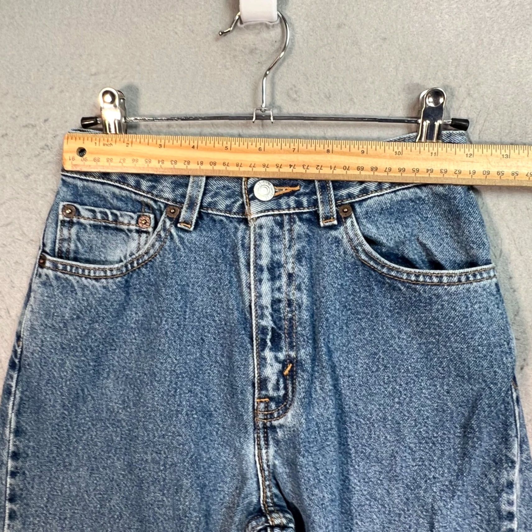 Levi's Levis 550 Womens 16 Slim Relaxed Fit Slim Blue Denim Jeans Mid-Rise 100% Cotton Size 38" / US 16 / IT 52 - 5 Thumbnail