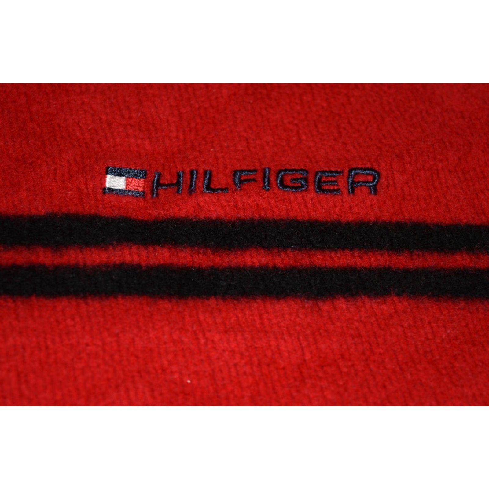 Tommy Hilfiger VINTAGE Tommy Hilfiger Sweatshirt Mens M Red Cold Stop V-Neck Pullover 90s Size US M / EU 48-50 / 2 - 4 Thumbnail