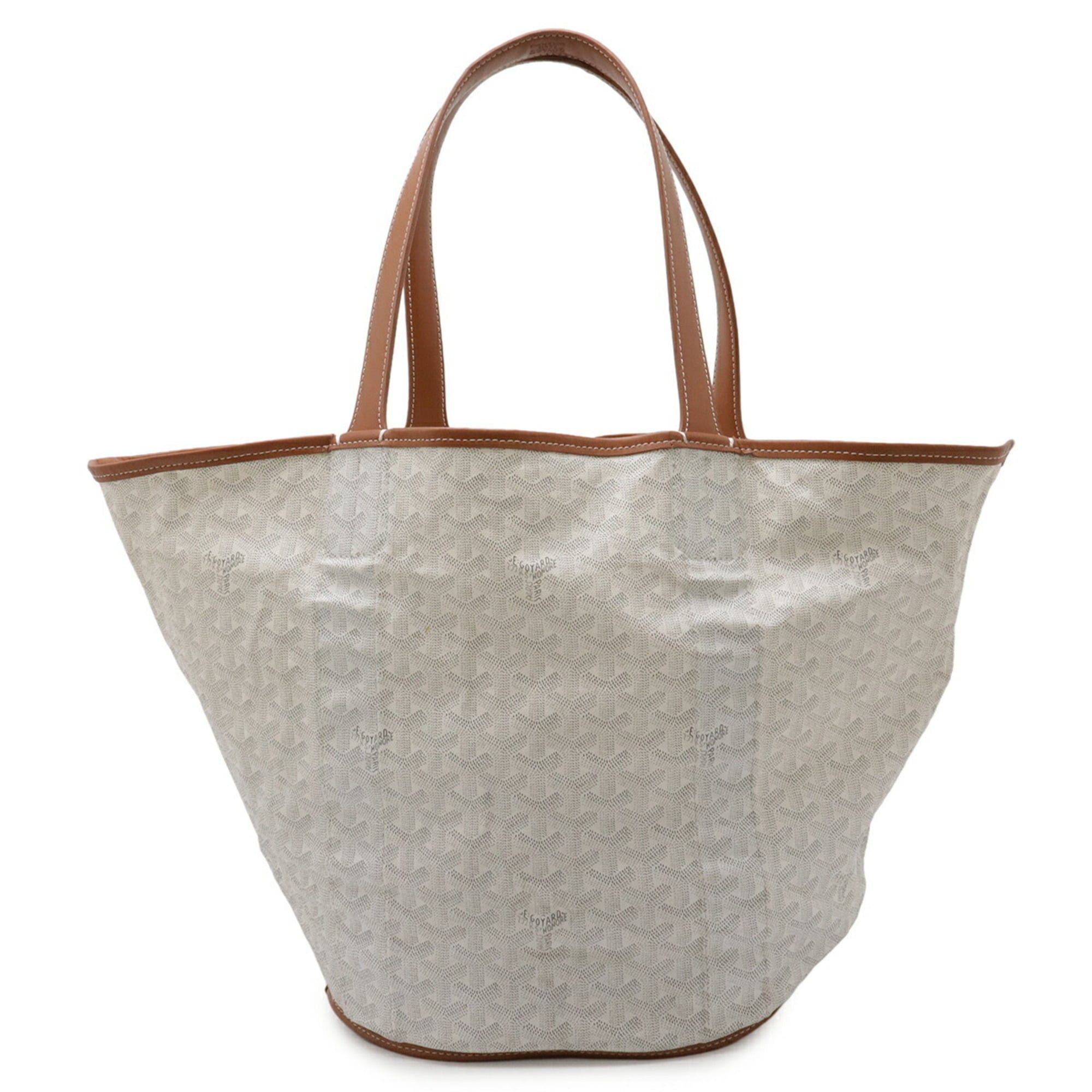 Goyard GOYARD Bellara Handbag Tote Bag Shoulder Reversible Coated Canvas Leather White Brown Size ONE SIZE - 1 Thumbnail