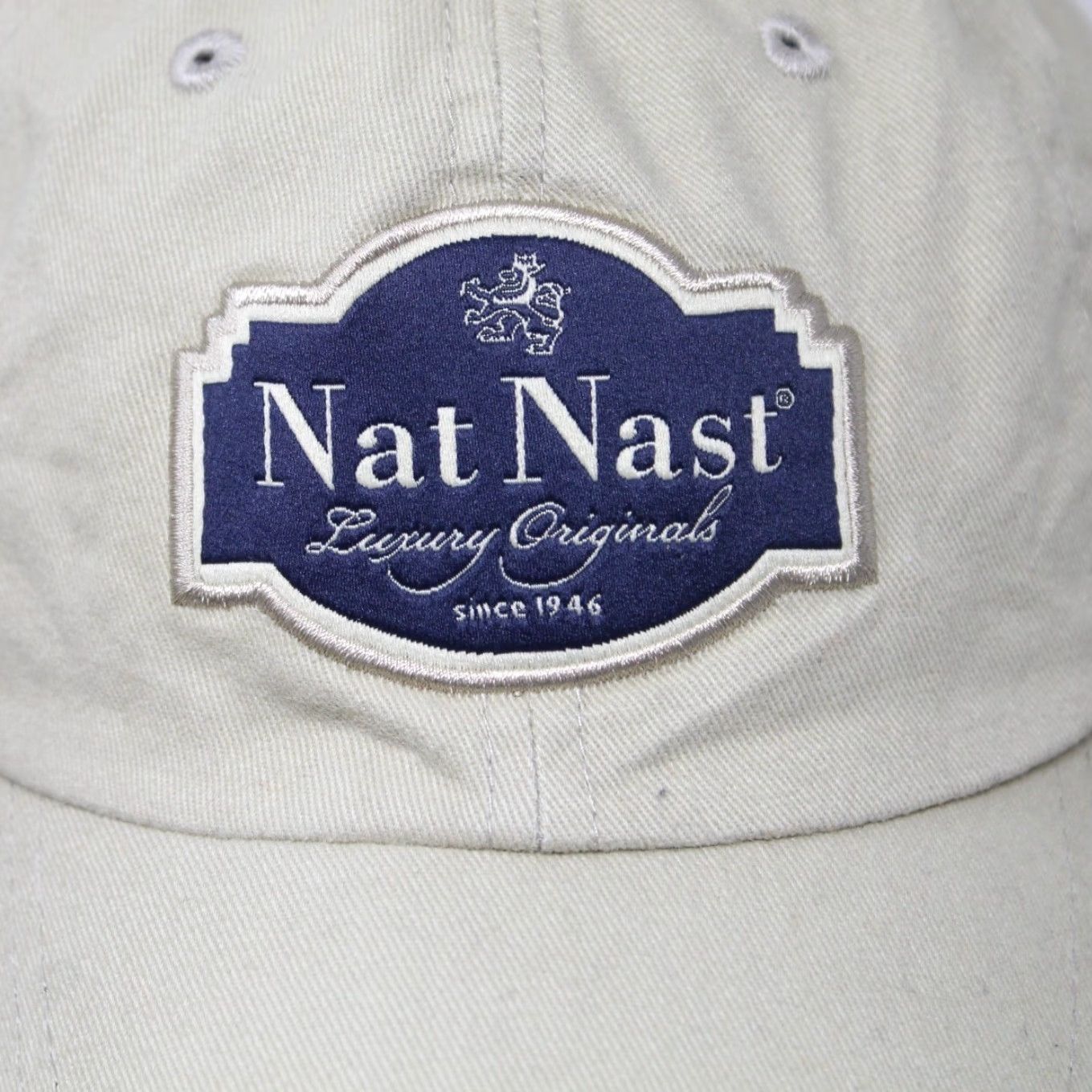 Nat Nast Nat Nast Hat Beige Adjustable 100% Cotton Shell Baseball Cap Men One Size Tan Cotton Baseball Cap Size ONE SIZE - 4 Thumbnail