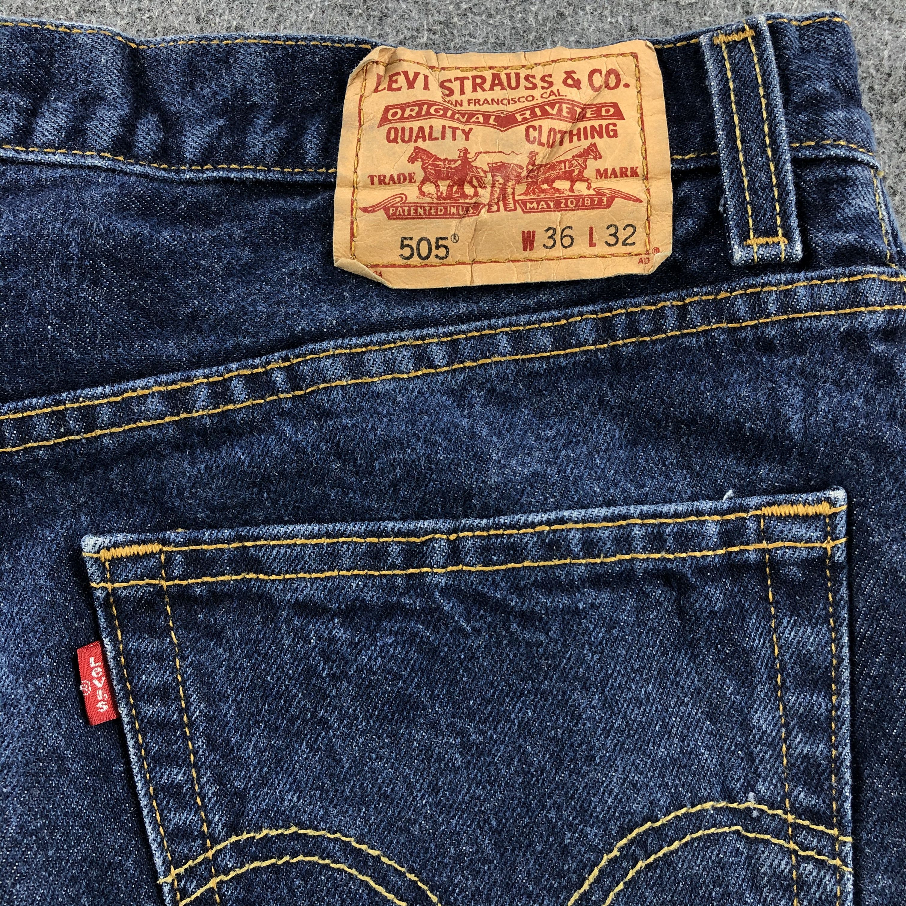 Levi's Vintage Distress Levis 505 Jeans- J1310 Size US 37 - 5 Thumbnail