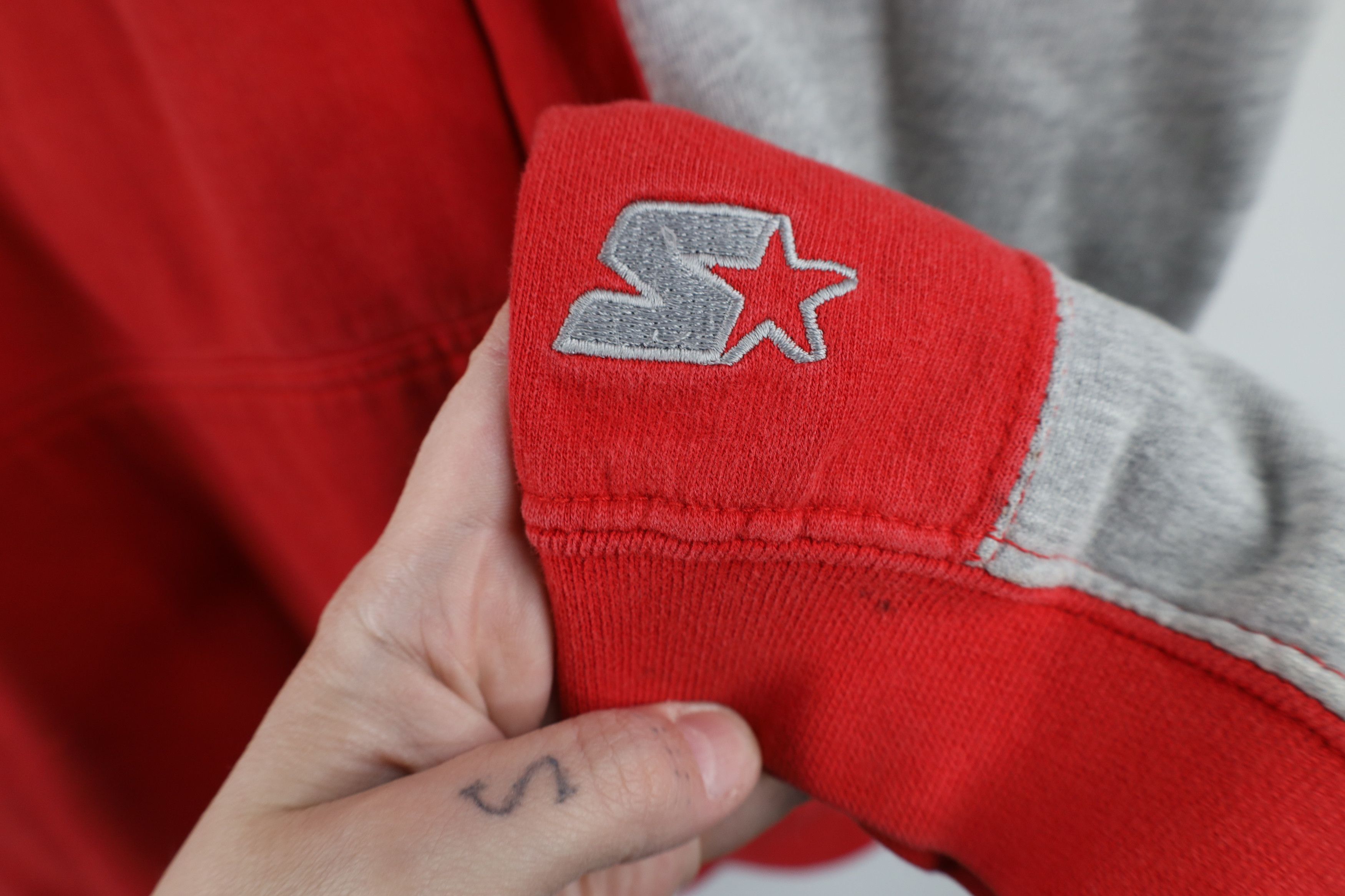 Starter × Vintage Vintage 90s Starter Ohio State University Hoodie Sweatshirt Size US L / EU 52-54 / 3 - 4 Thumbnail
