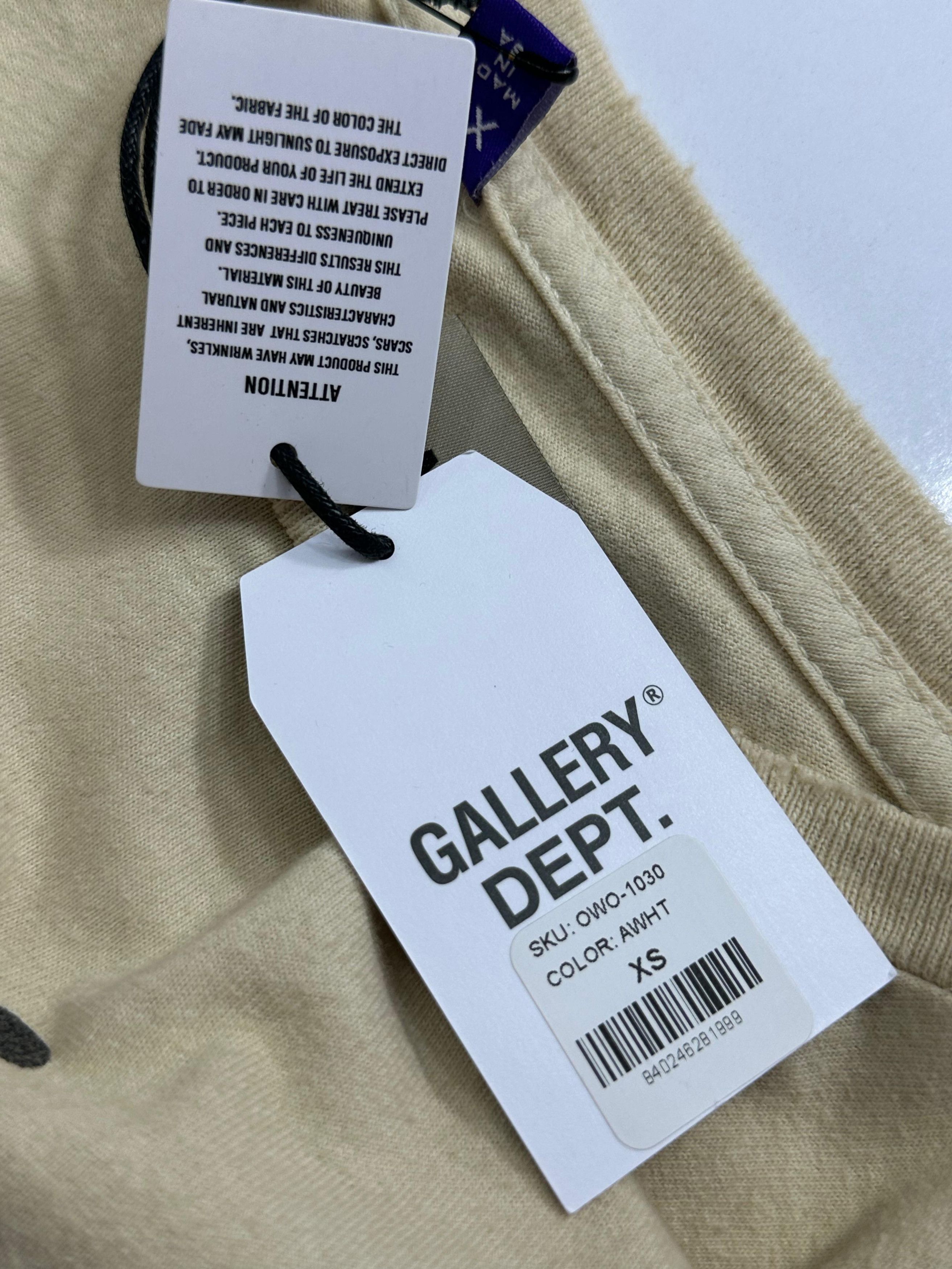 Gallery Dept. CC000013 Gallery Dept T-Shirt in Beige Size US XS / EU 42 / 0 - 6 Thumbnail