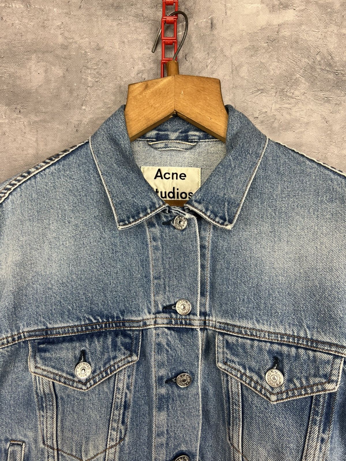 Acne Studios Acne Studios Women’s Lab Nt Mid Vtg Denim Jacket Size 34 Size XXS / US 00 / IT 34 - 10 Thumbnail