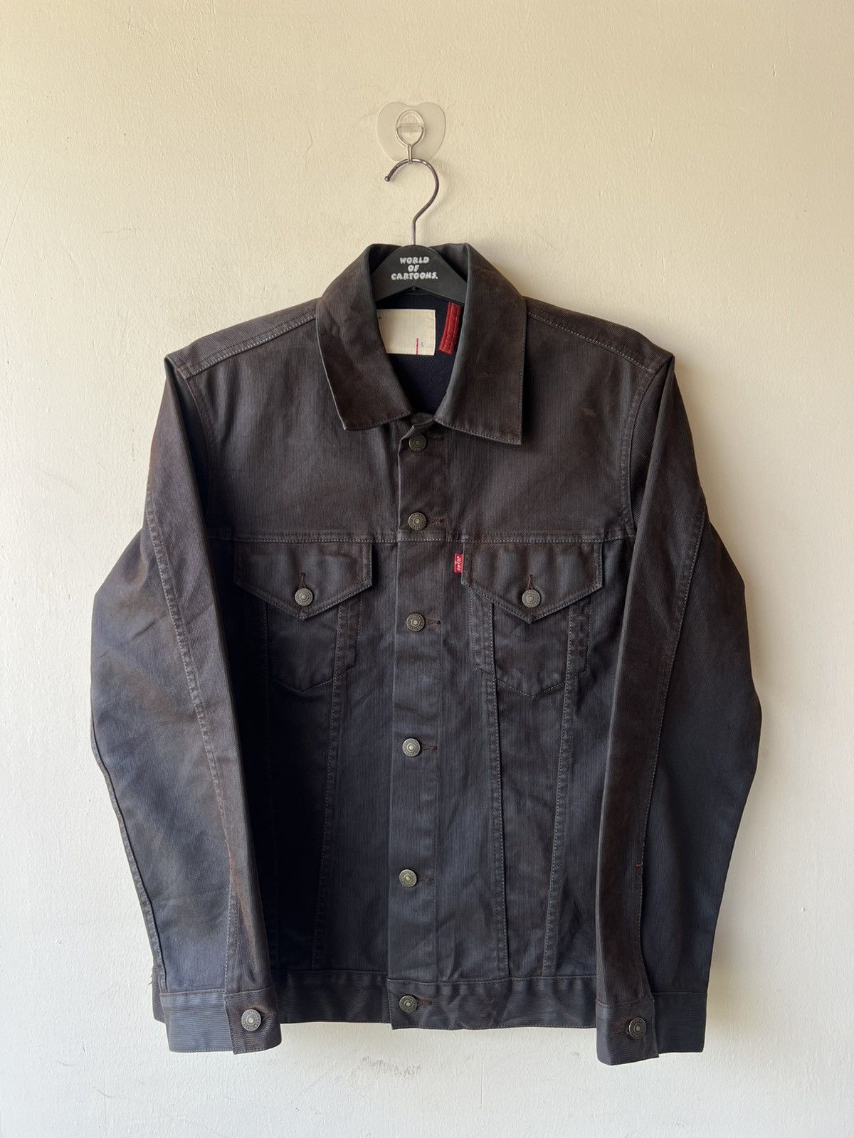 Levi's Vintage 2000s Levi’s Redloop Waxed Denim Trucker Jacket Size US L / EU 52-54 / 3 - 7 Thumbnail