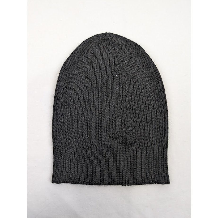o1rshd1 Size:OS / Wool Ribbed Beanie Hat / Cap in Black