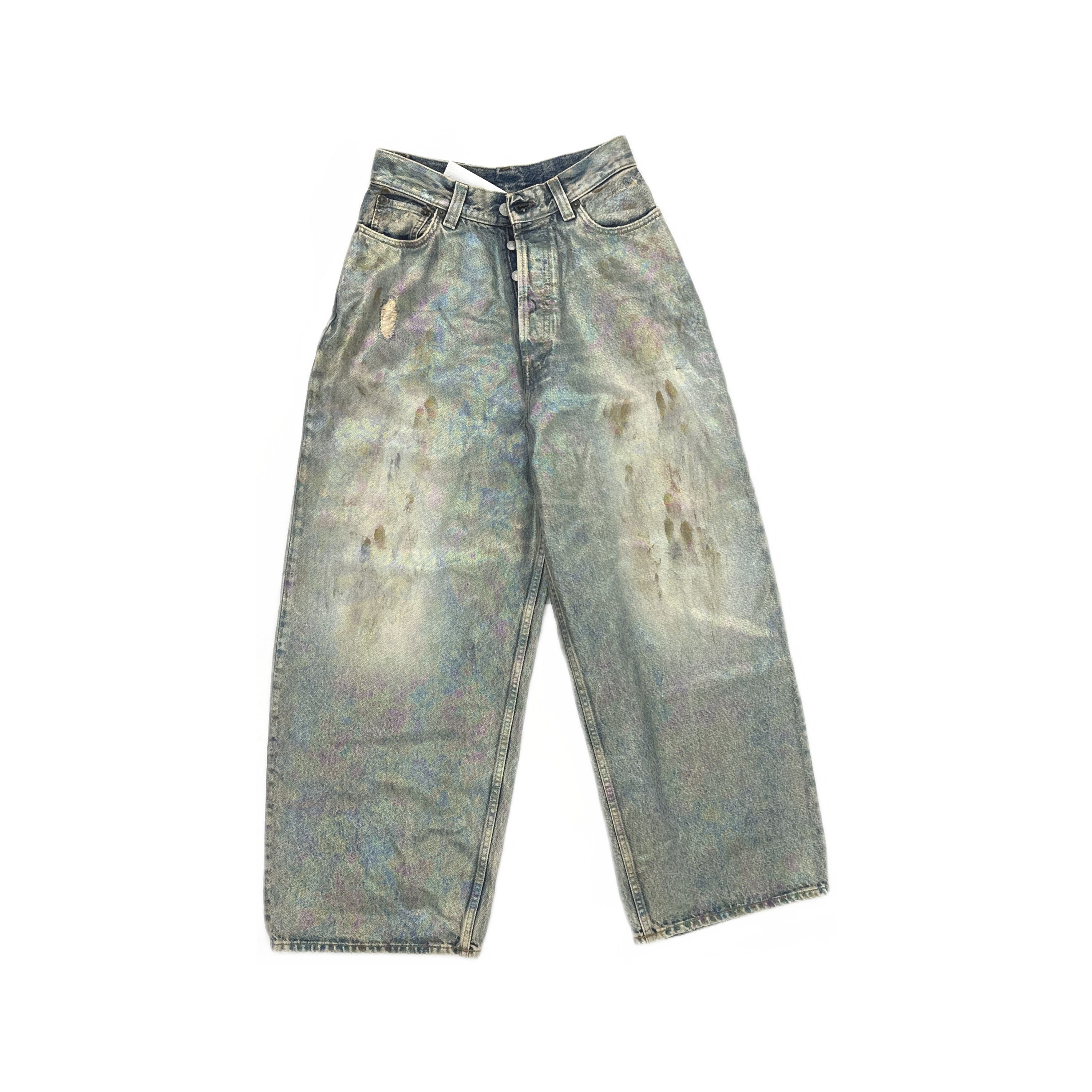 Acne Studios Acne Studios Rainbow Mud-Dyed Wide Leg Jeans Size 24 Size 24" / US 00 / IT 34 - 1 Thumbnail