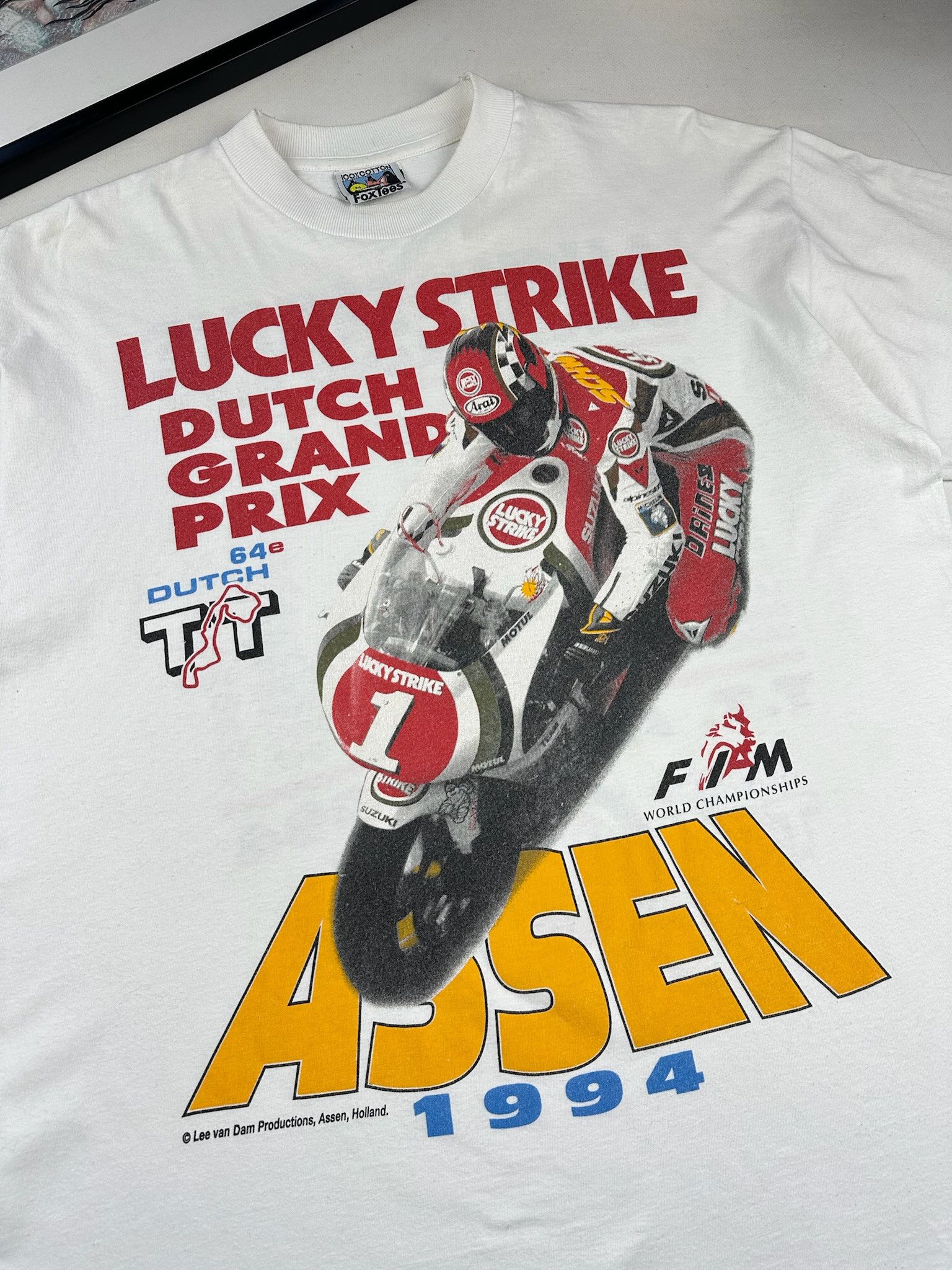 Moto GP Assen Lucky Strike 1994 t shirt
