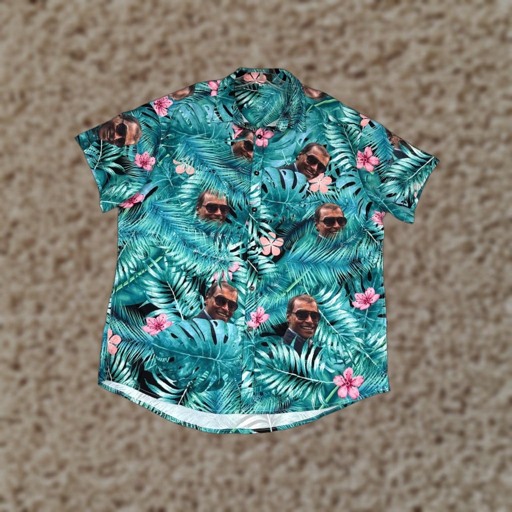 Vintage Hawaiian Shirt Unbranded Button-Up Floral Blue Pink Short Sleeve Adult Medium Size US M / EU 48-50 / 2 - 1 Thumbnail