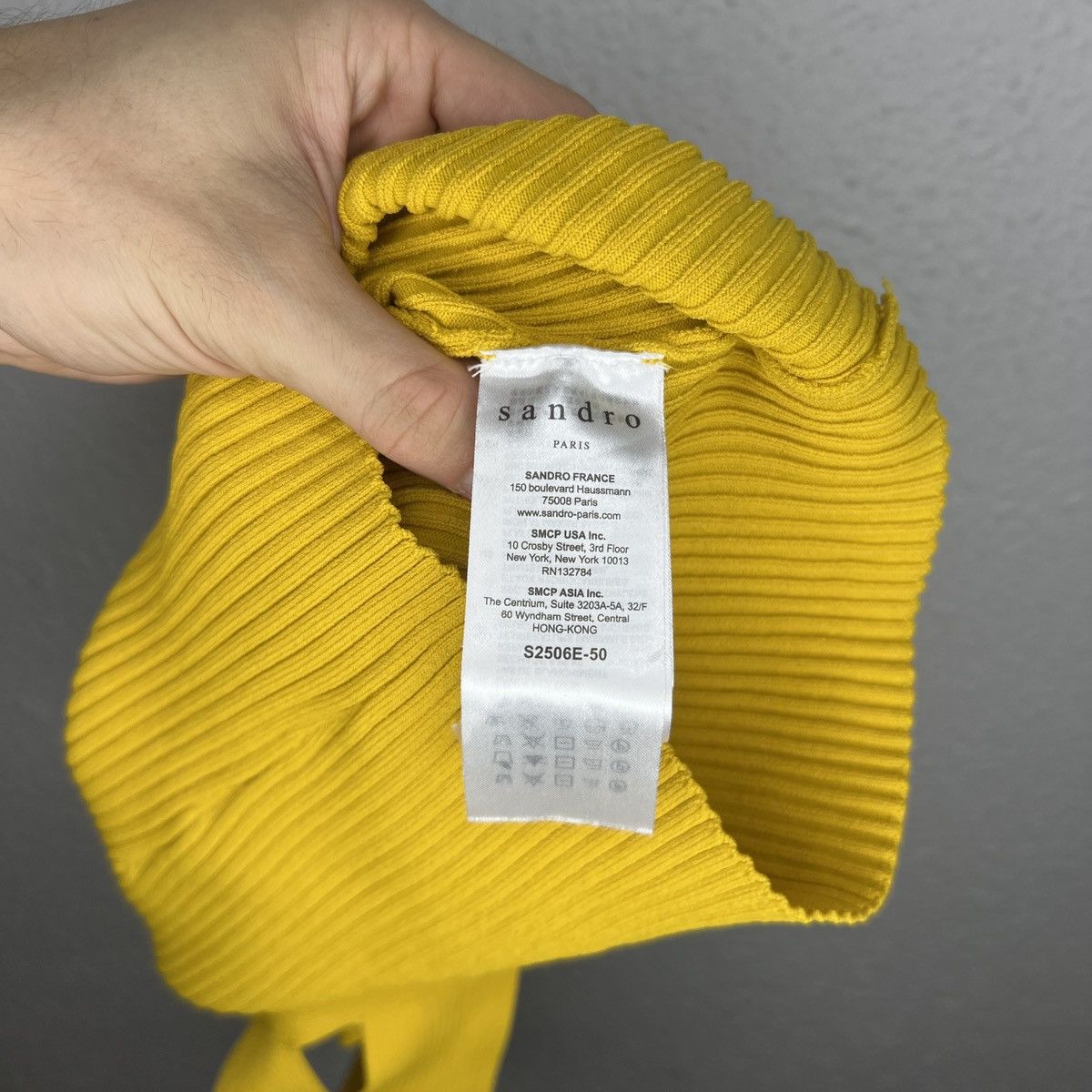 Sandro Sandro Paris Yellow Top Halter Neck Size S / US 4 / IT 40 - 7 Thumbnail