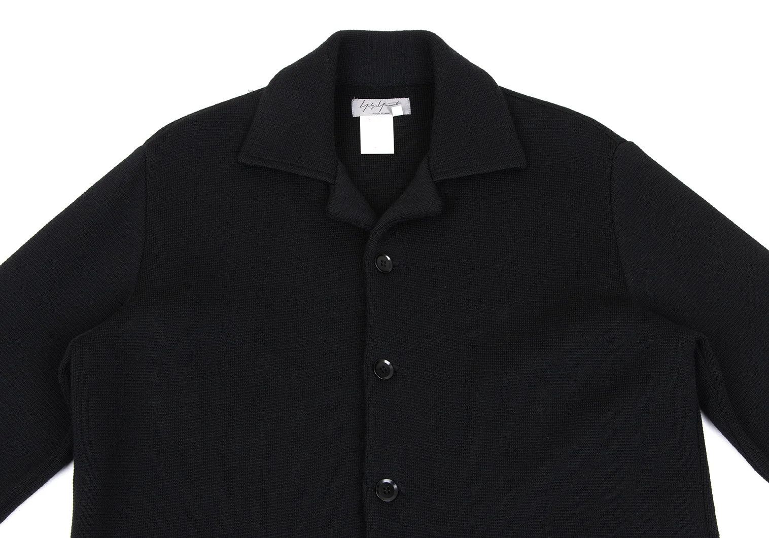 Yohji Yamamoto Yohji Yamamoto Wool Knit Jacket Black 3 Size US L / EU 52-54 / 3 - 2 Thumbnail