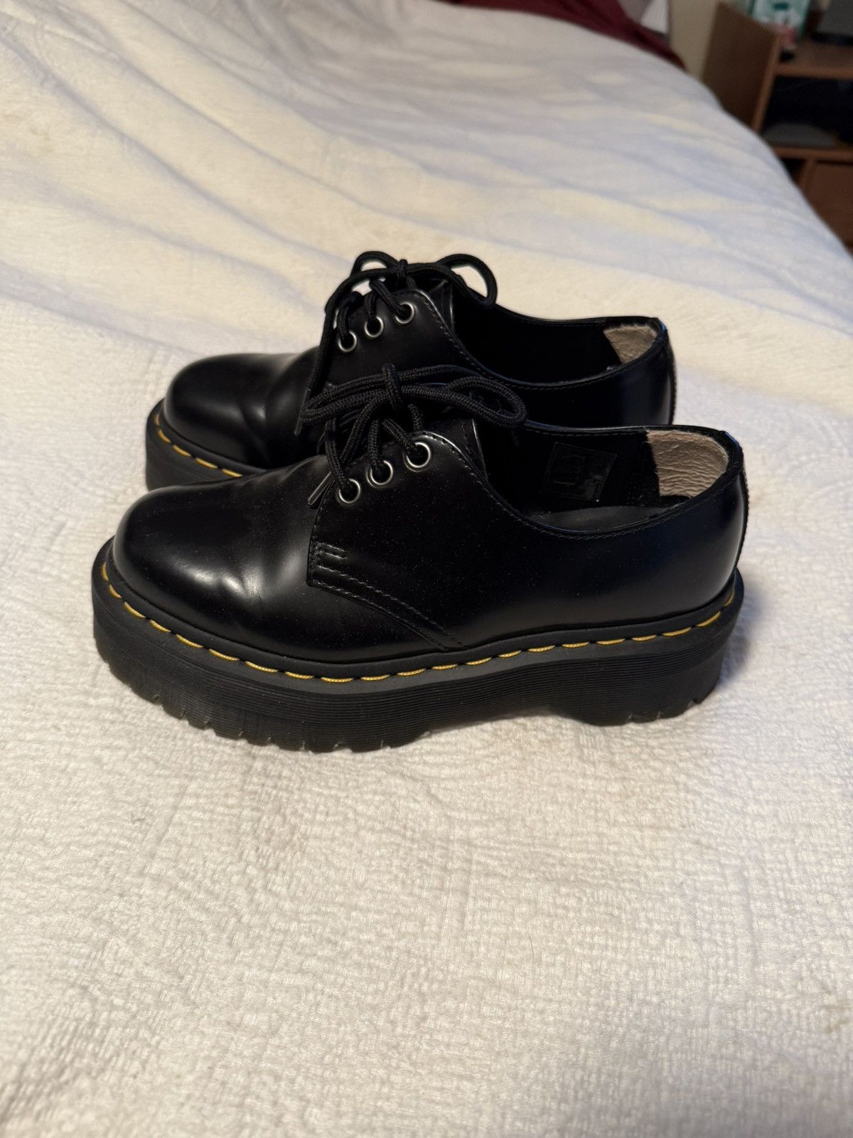 Dr. Martens Dr. Martens 8053 Quad Leather Platform Boots Size US 6 / IT 36 - 3 Thumbnail