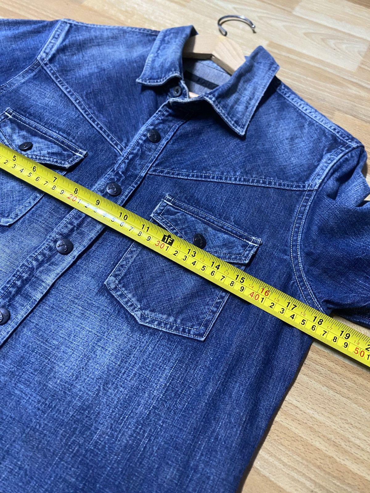 roarguns Roar Guns Japanese Brand Western Denim Shirt Size US S / EU 44-46 / 1 - 5 Thumbnail