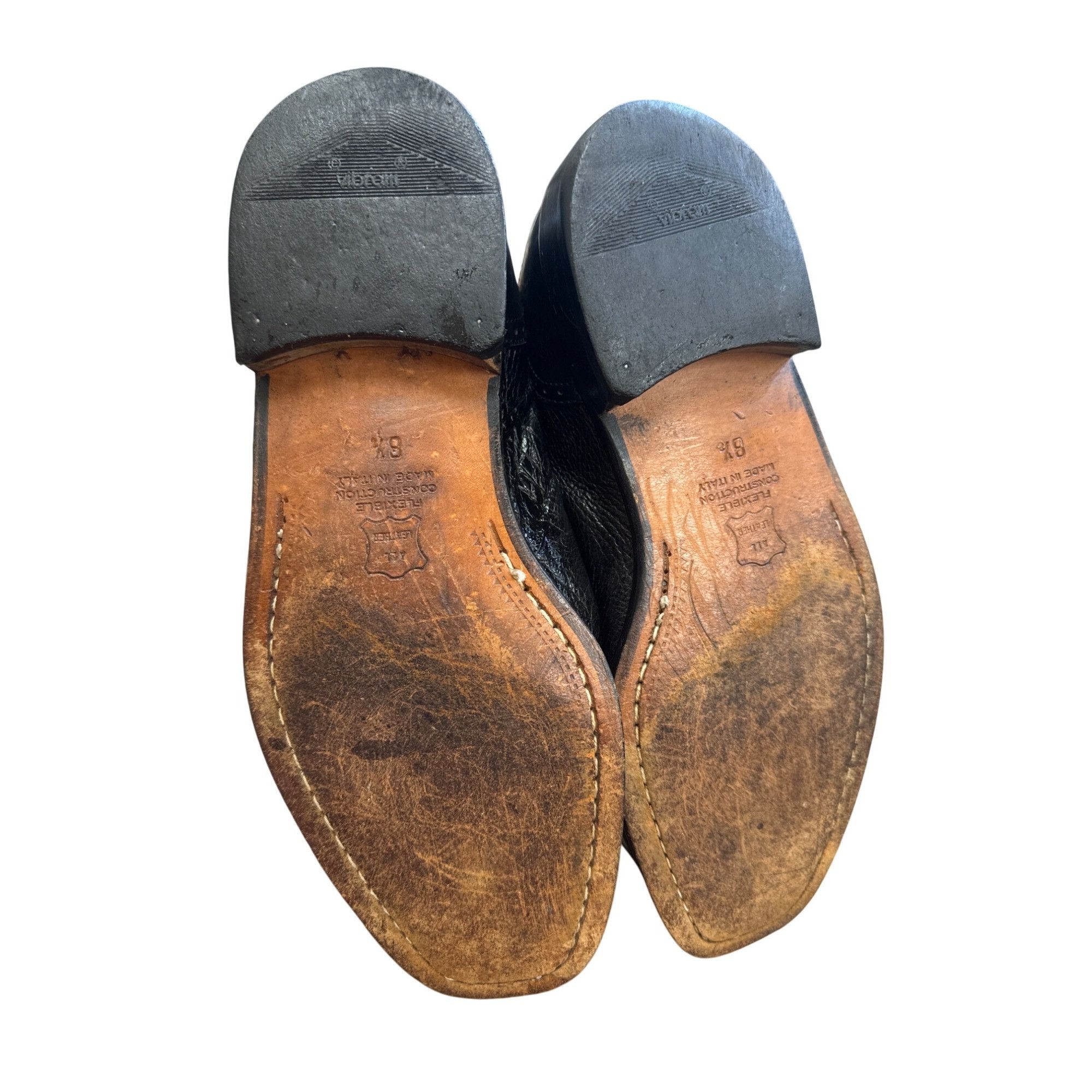 Other Vito Rufolo Italian Mens Black Leather Tassel Slip-On Loafer Size US 8.5 / EU 41-42 - 6 Thumbnail