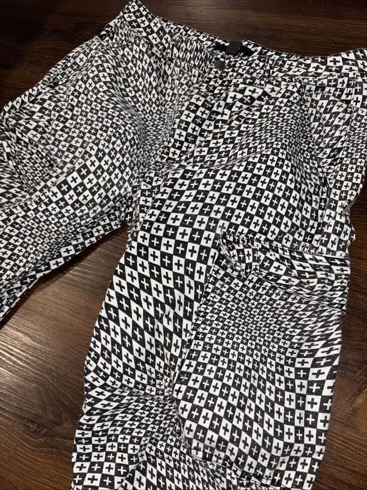 Ksubi Ksubi Mens black and white Pants Size US 33 - 4 Thumbnail