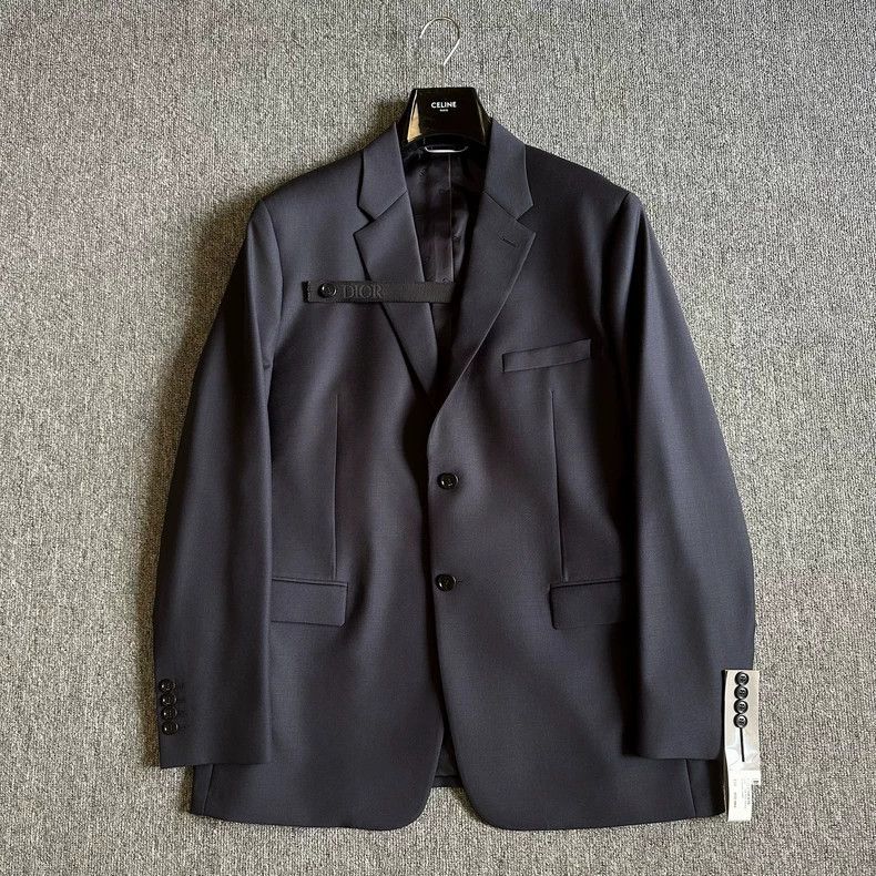 Dior Dior Ribbon strap logo wool suit suit Size US L / EU 52-54 / 3 - 1 Thumbnail