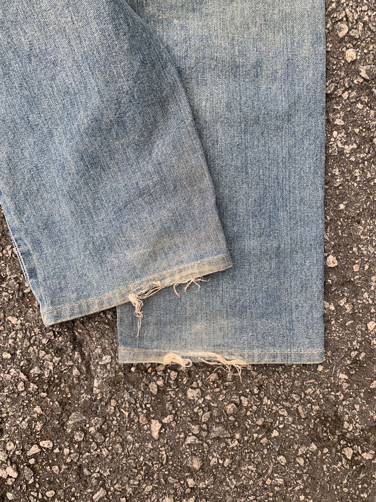 Jean × Lee × Vintage Vintage Lee Raiders Selvedge Distressed Denim Size US 29 - 21 Thumbnail